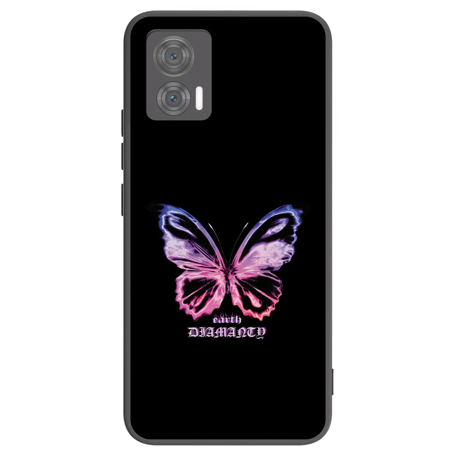 Picasee crna silikonska maskica za Motorola Edge 30 Neo - Diamanty Purple