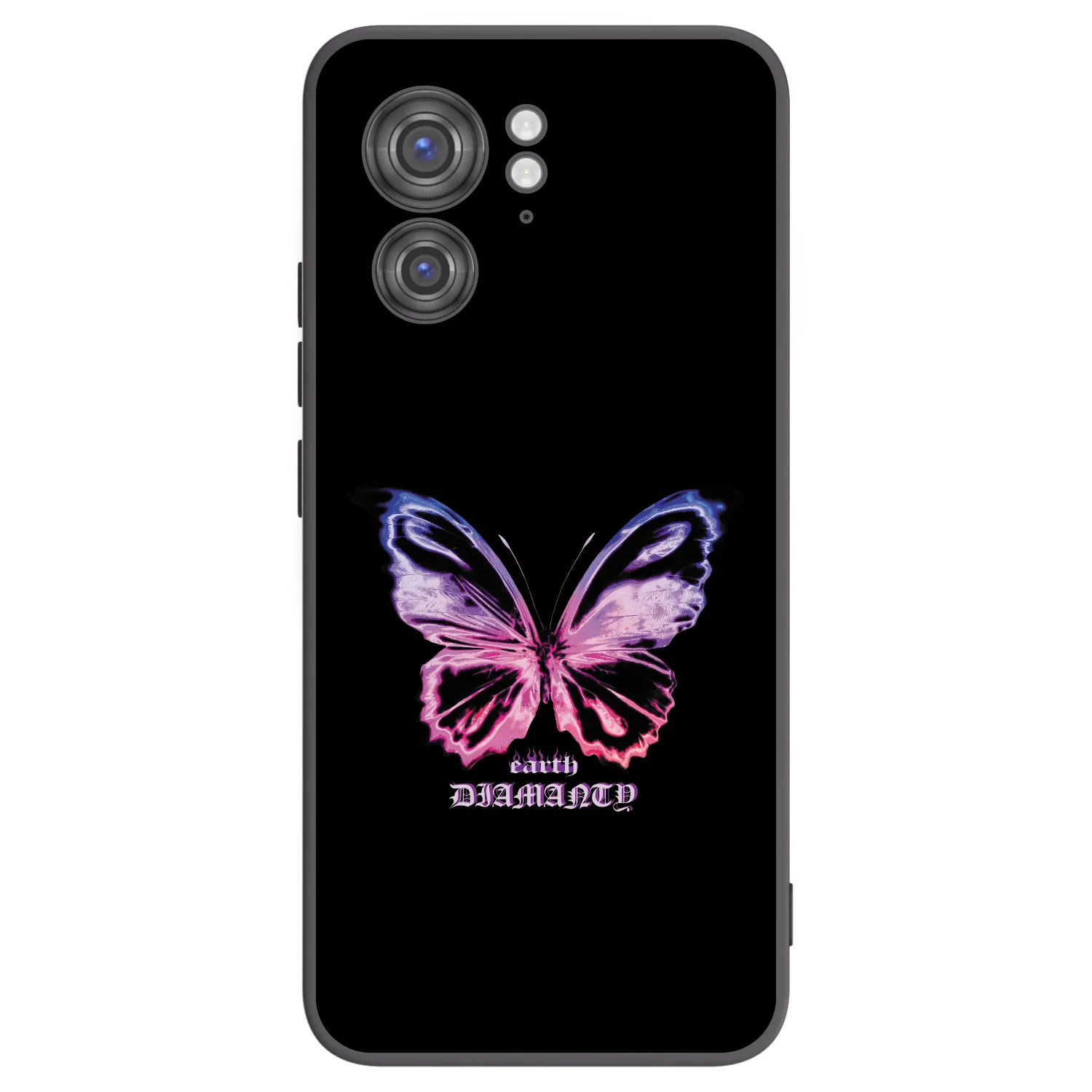 Picasee crna silikonska maskica za Motorola Edge 40 - Diamanty Purple