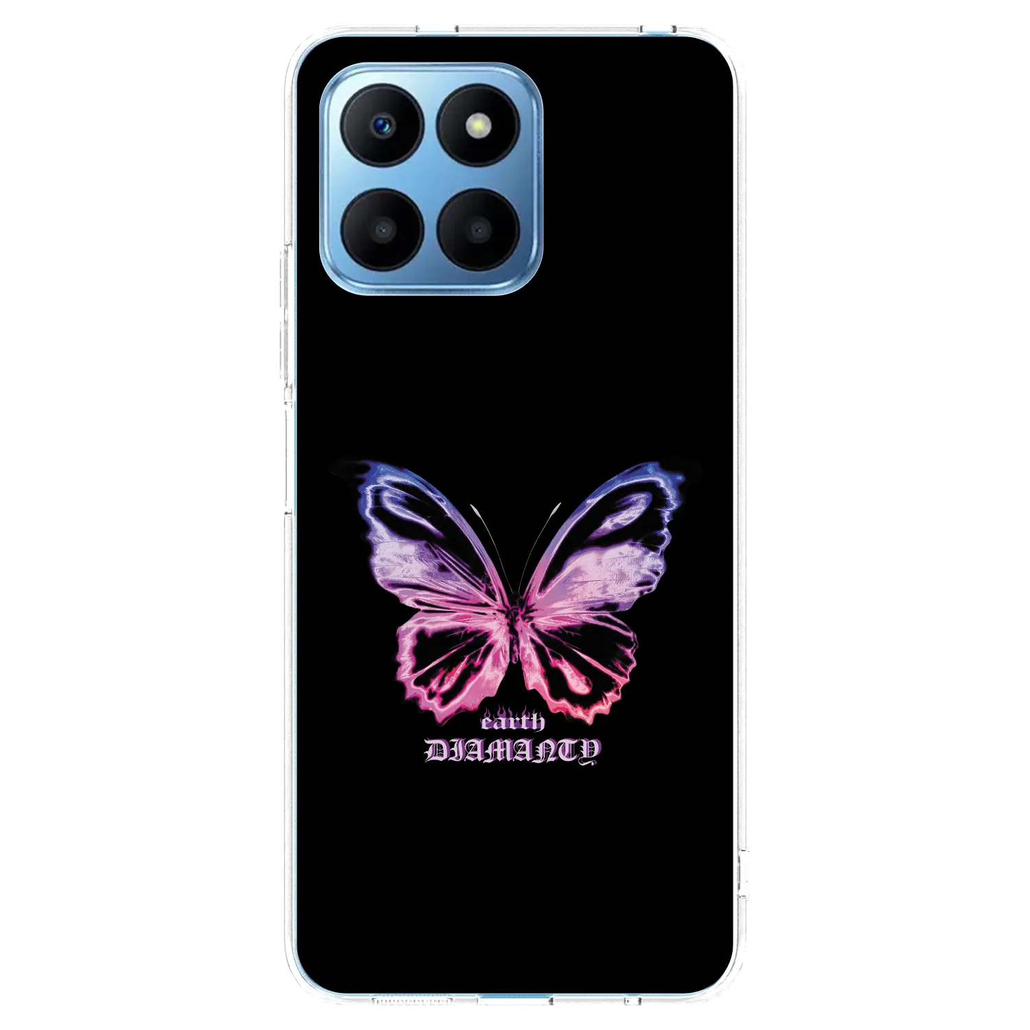 Picasee silikonska prozirna maskica za Honor 70 Lite - Diamanty Purple