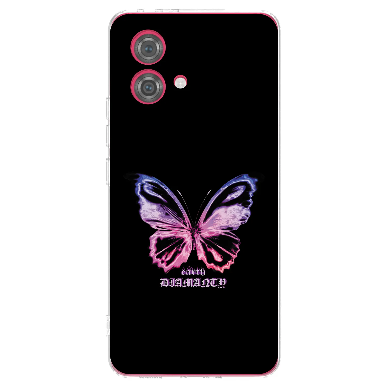 Picasee silikonska prozirna maskica za Motorola Moto G84 5G - Diamanty Purple