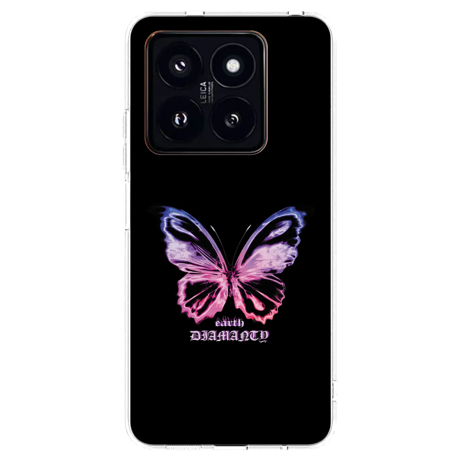 Picasee silikonska prozirna maskica za Xiaomi 14 Pro - Diamanty Purple