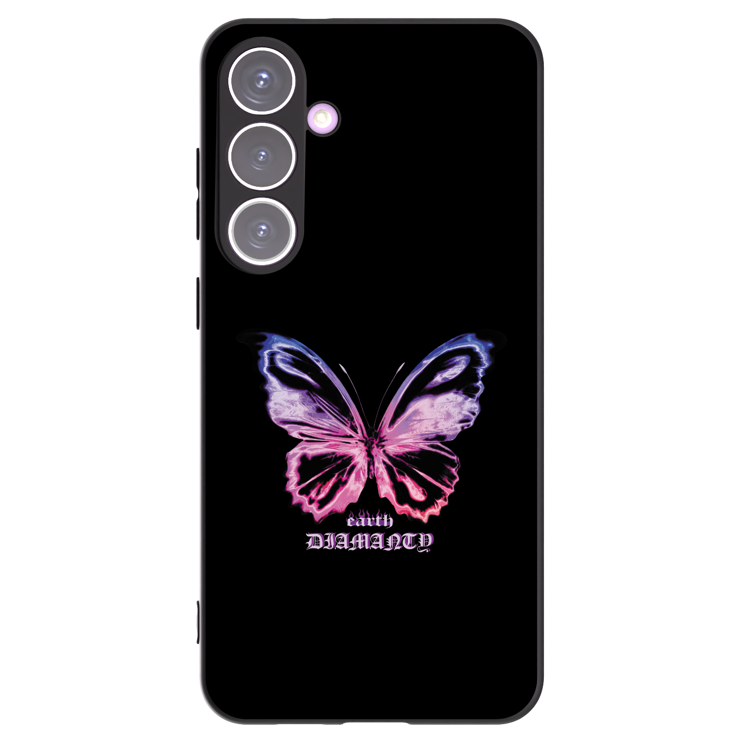 Picasee crna silikonska maskica za Samsung Galaxy S24+ S926B 5G - Diamanty Purple