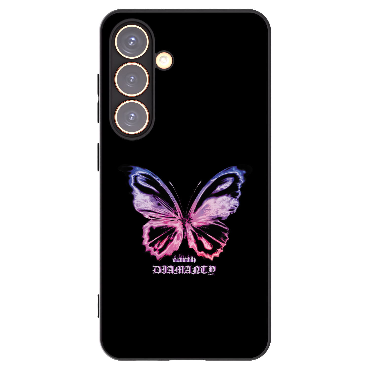 Picasee crna silikonska maskica za Samsung Galaxy S24 S921B 5G - Diamanty Purple