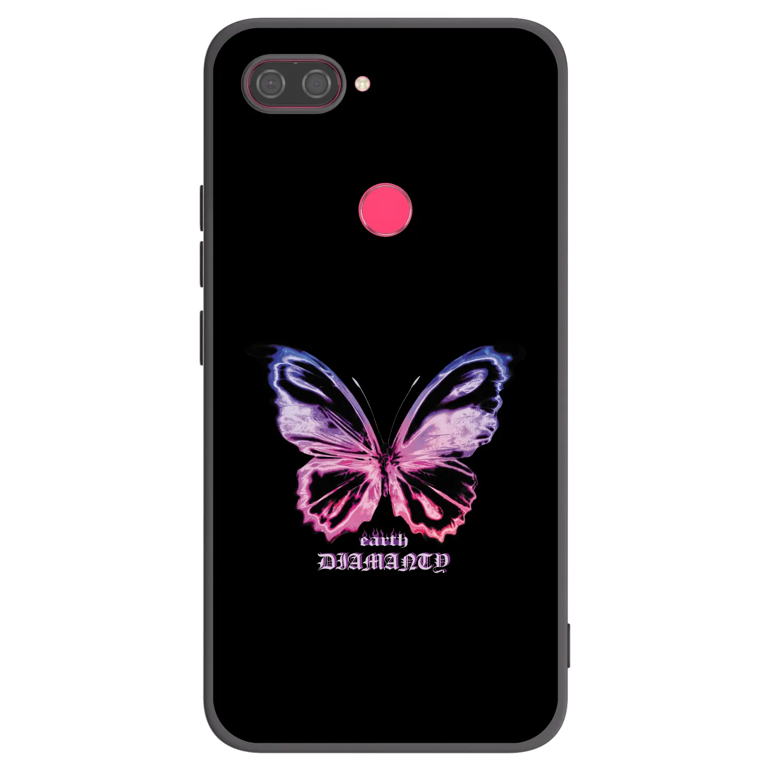 Picasee crna silikonska maskica za Xiaomi Mi 8 Lite - Diamanty Purple