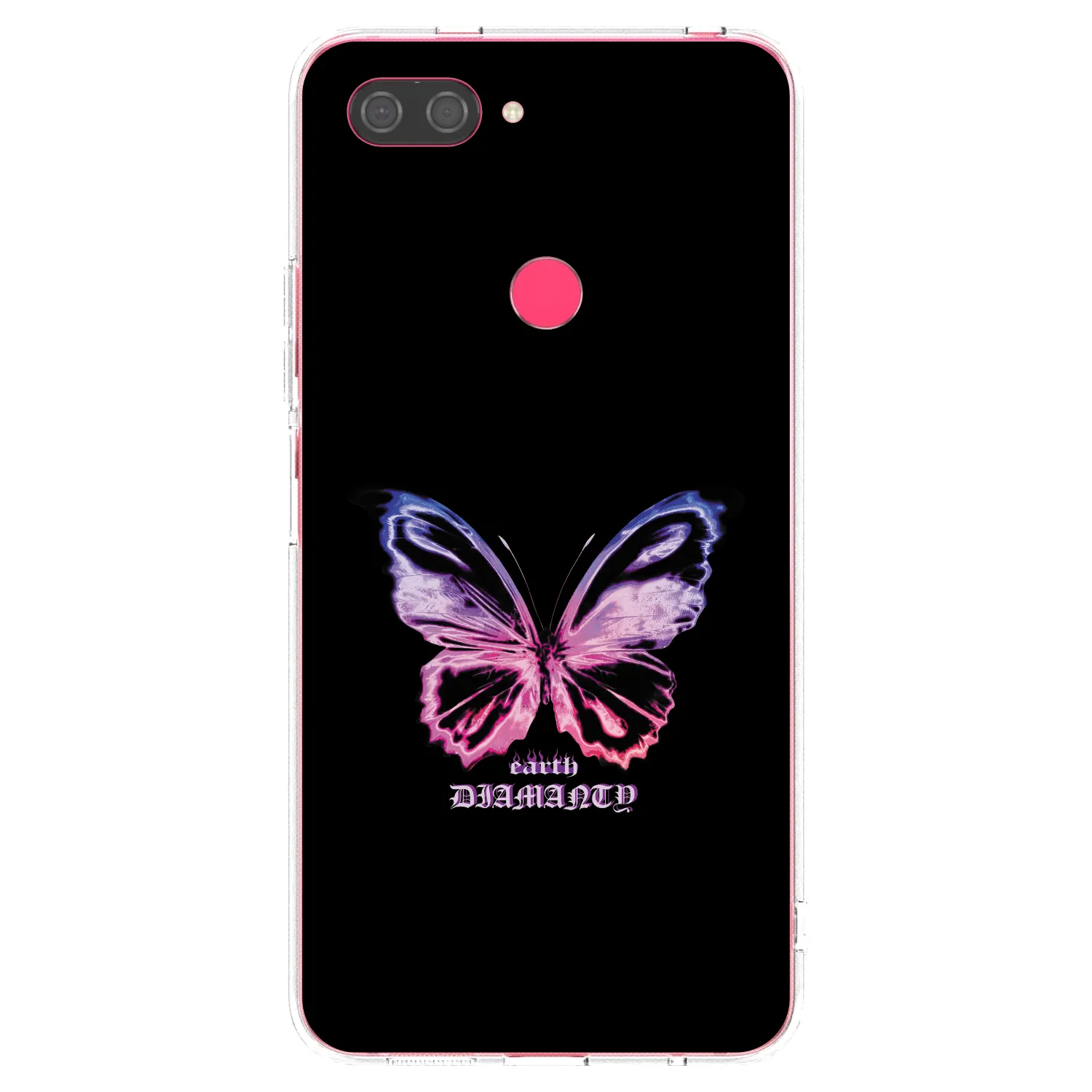 Picasee silikonska prozirna maskica za Xiaomi Mi 8 Lite - Diamanty Purple