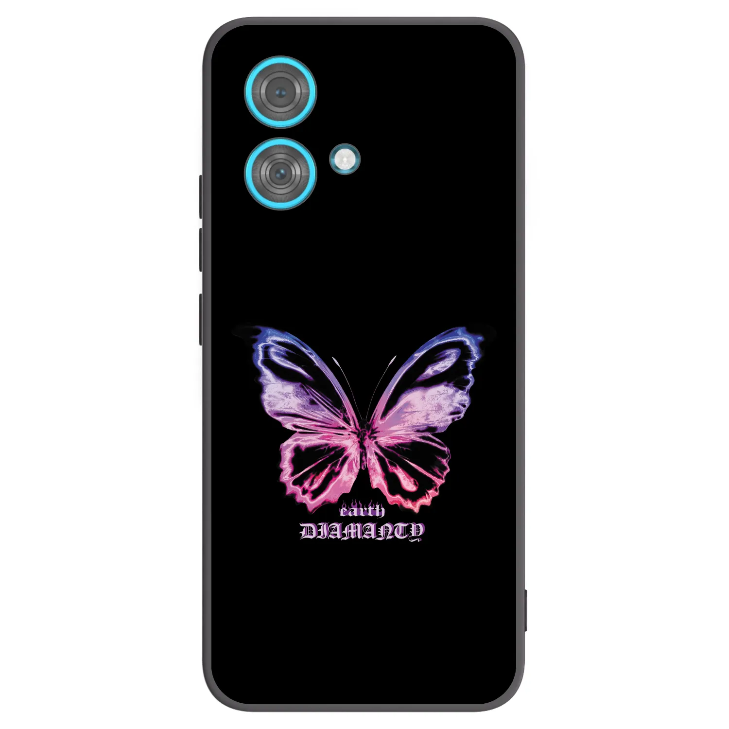 Picasee crna silikonska maskica za Motorola Edge 40 Neo - Diamanty Purple
