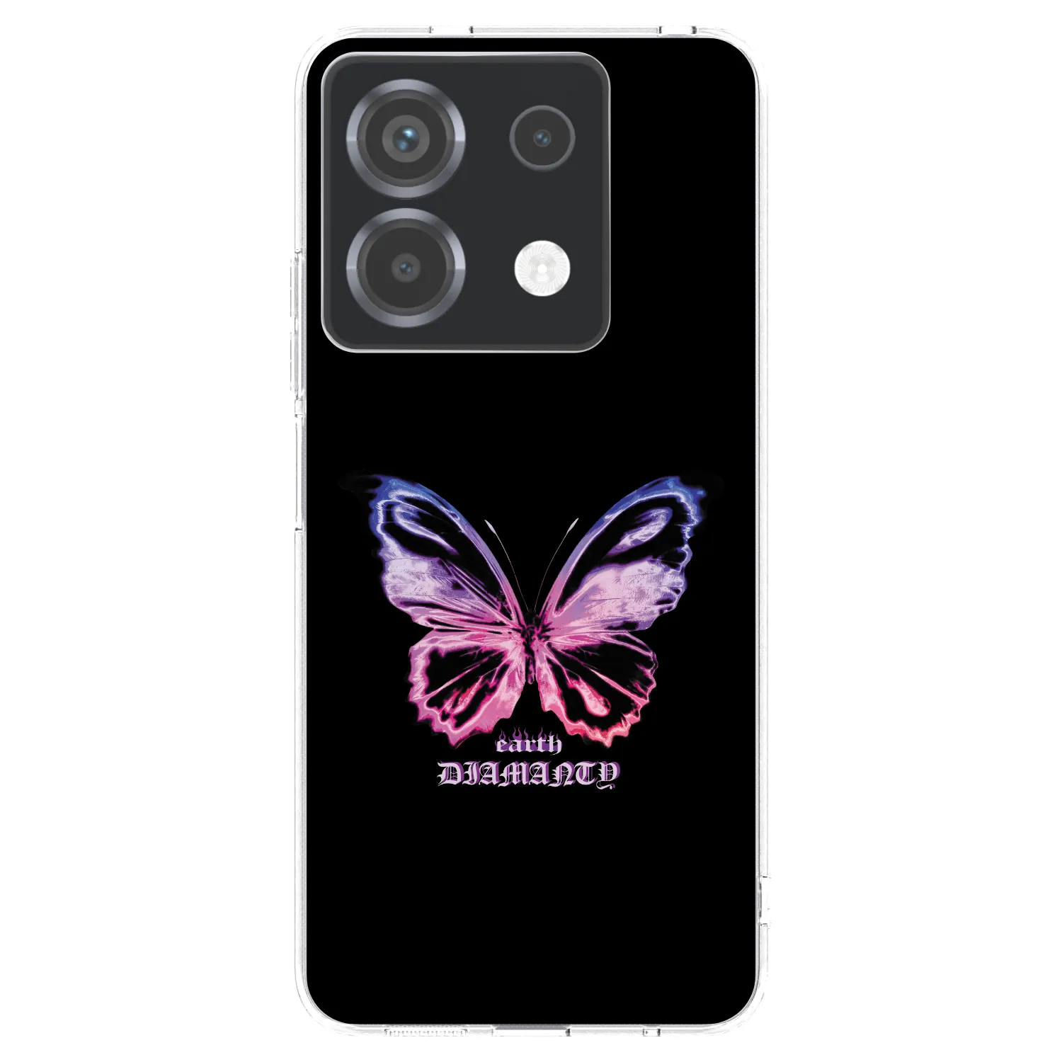 Picasee silikonska prozirna maskica za Xiaomi Poco X6 - Diamanty Purple