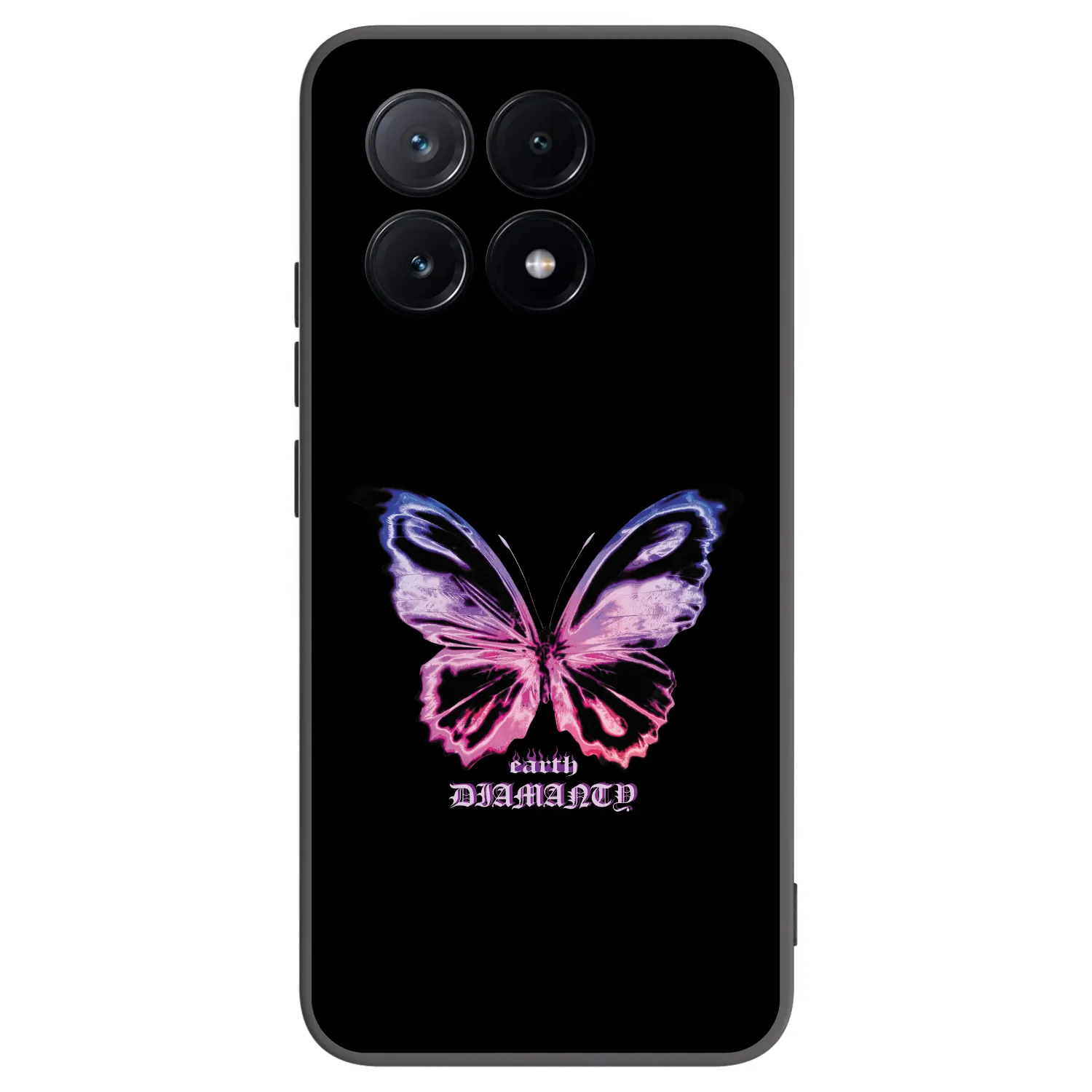 Picasee crna silikonska maskica za Xiaomi Poco X6 Pro - Diamanty Purple