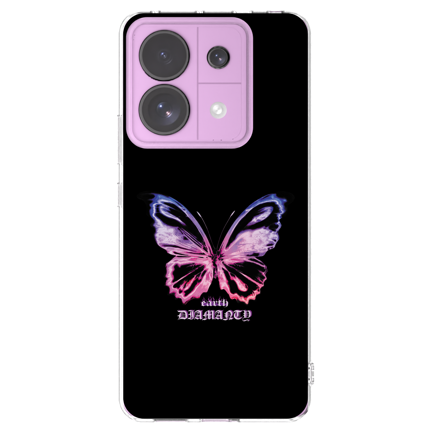 Picasee silikonska prozirna maskica za Xiaomi Redmi Note 13 Pro 5G - Diamanty Purple