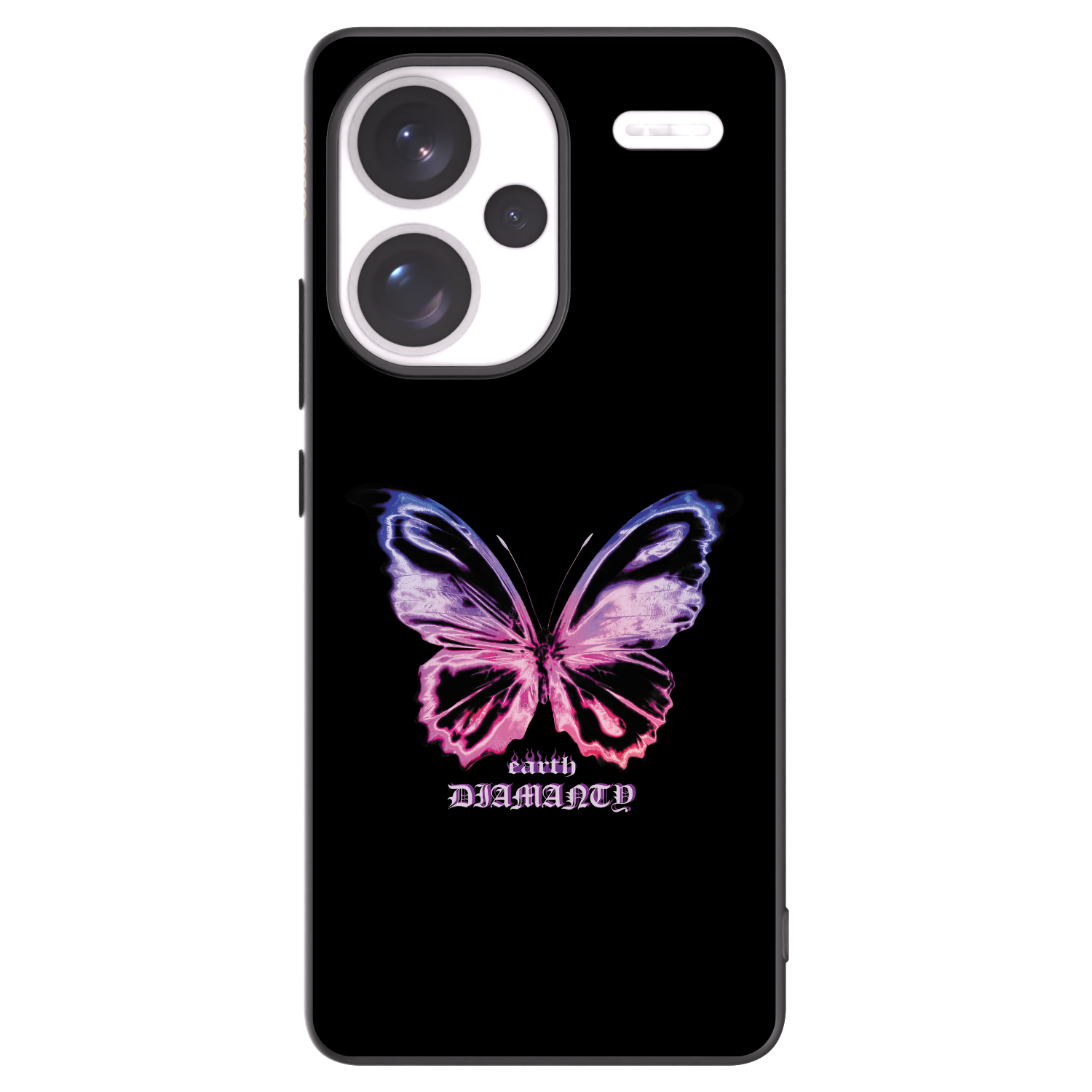 Picasee crna silikonska maskica za Xiaomi Redmi Note 13 Pro+ 5G - Diamanty Purple