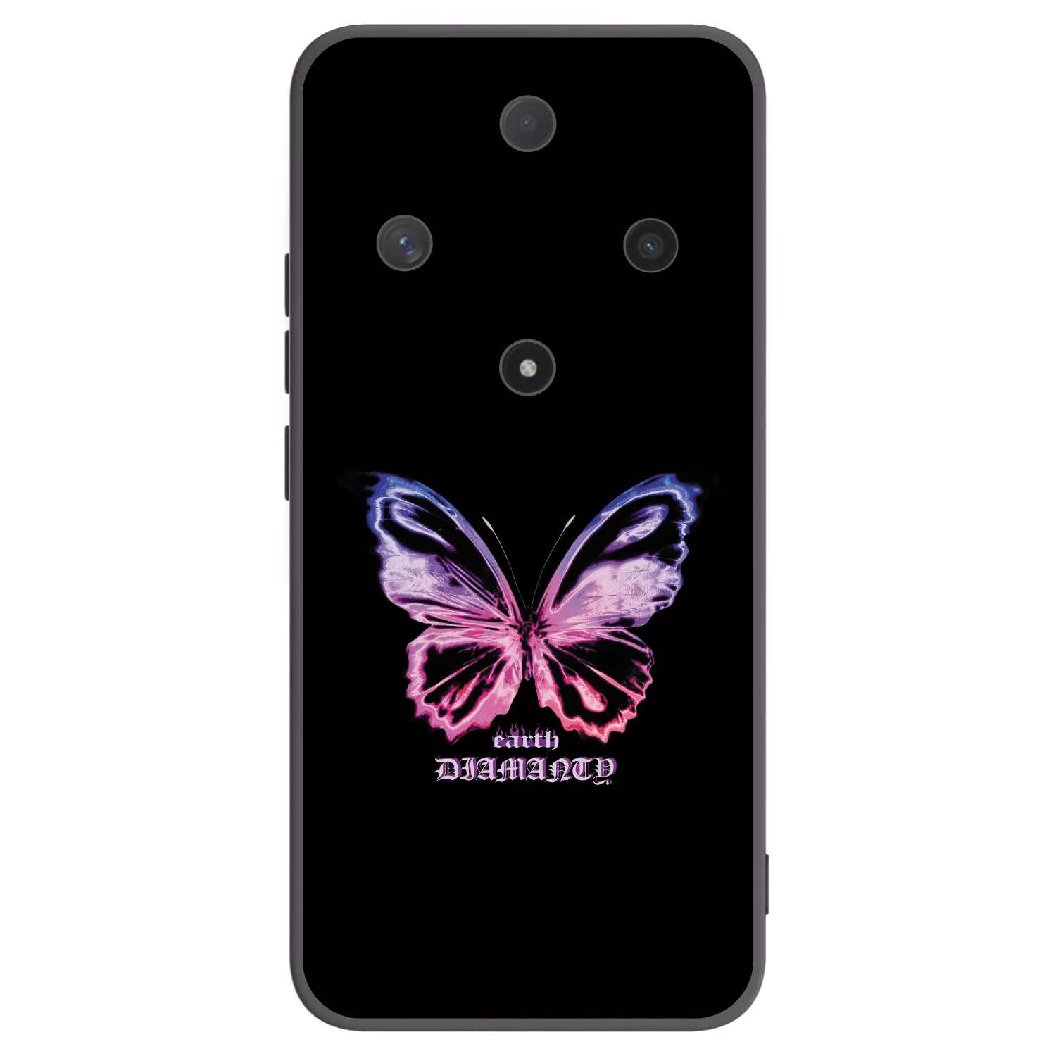 Picasee crna silikonska maskica za Honor Magic6 Lite 5G - Diamanty Purple
