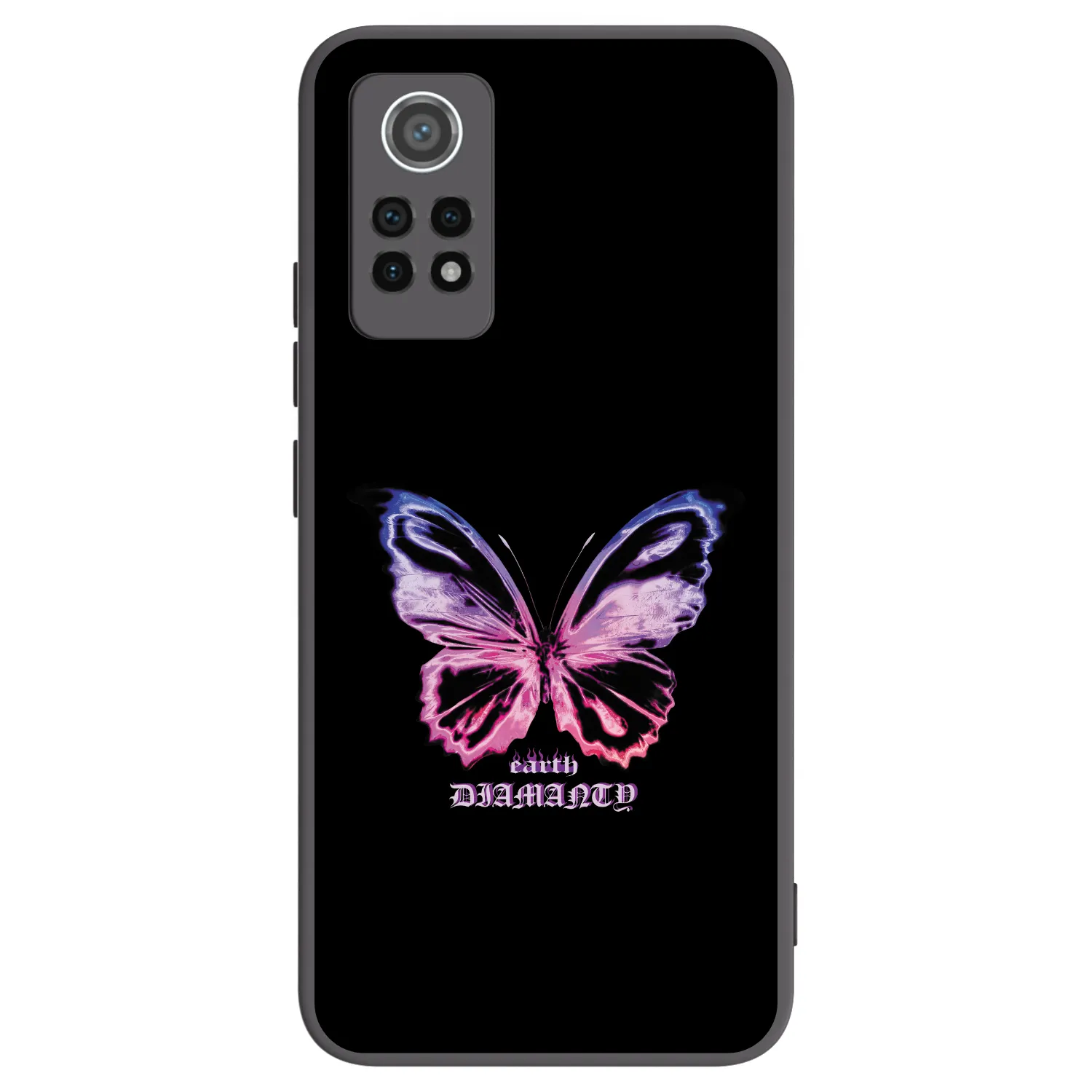 Picasee crna silikonska maskica za Xiaomi Redmi Note 12 Pro 4G - Diamanty Purple