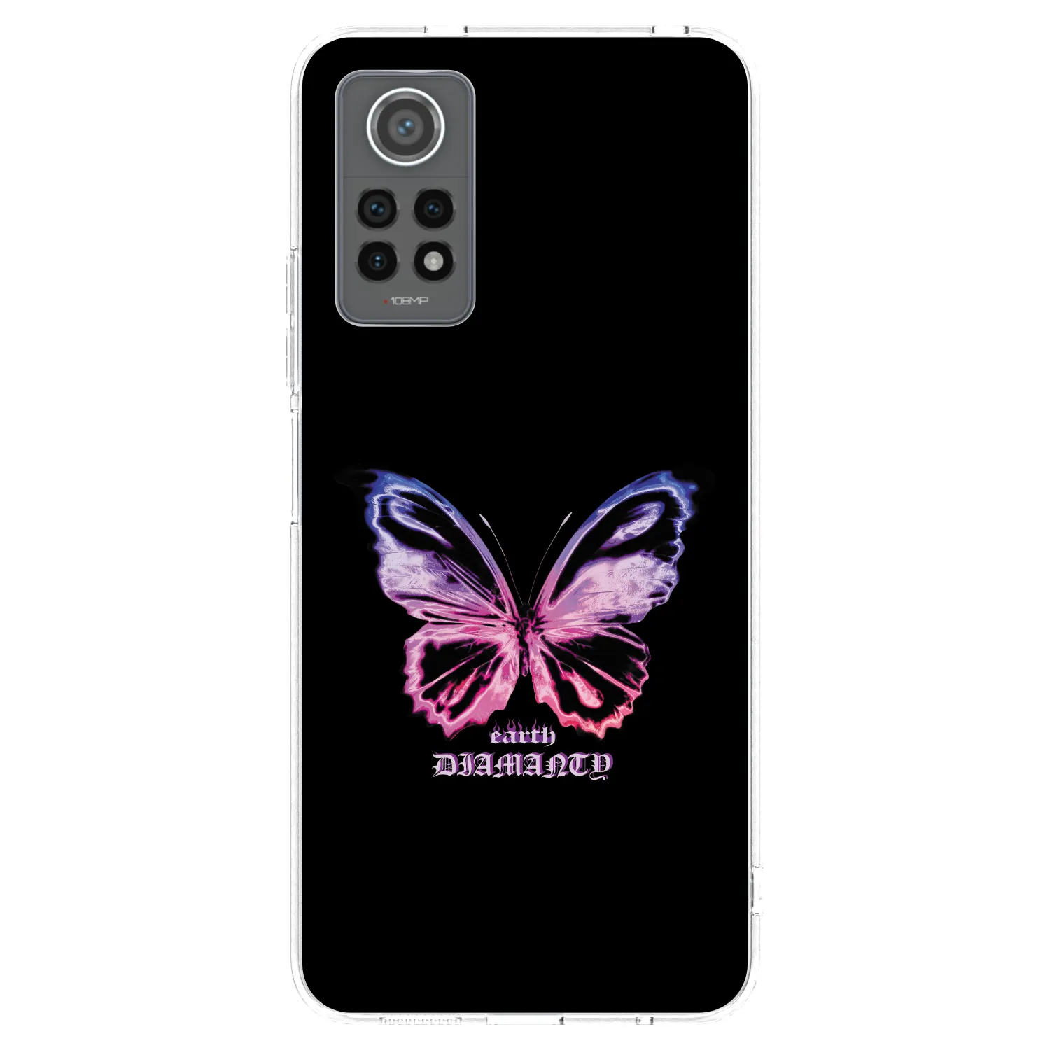 Picasee silikonska prozirna maskica za Xiaomi Redmi Note 12 Pro 4G - Diamanty Purple