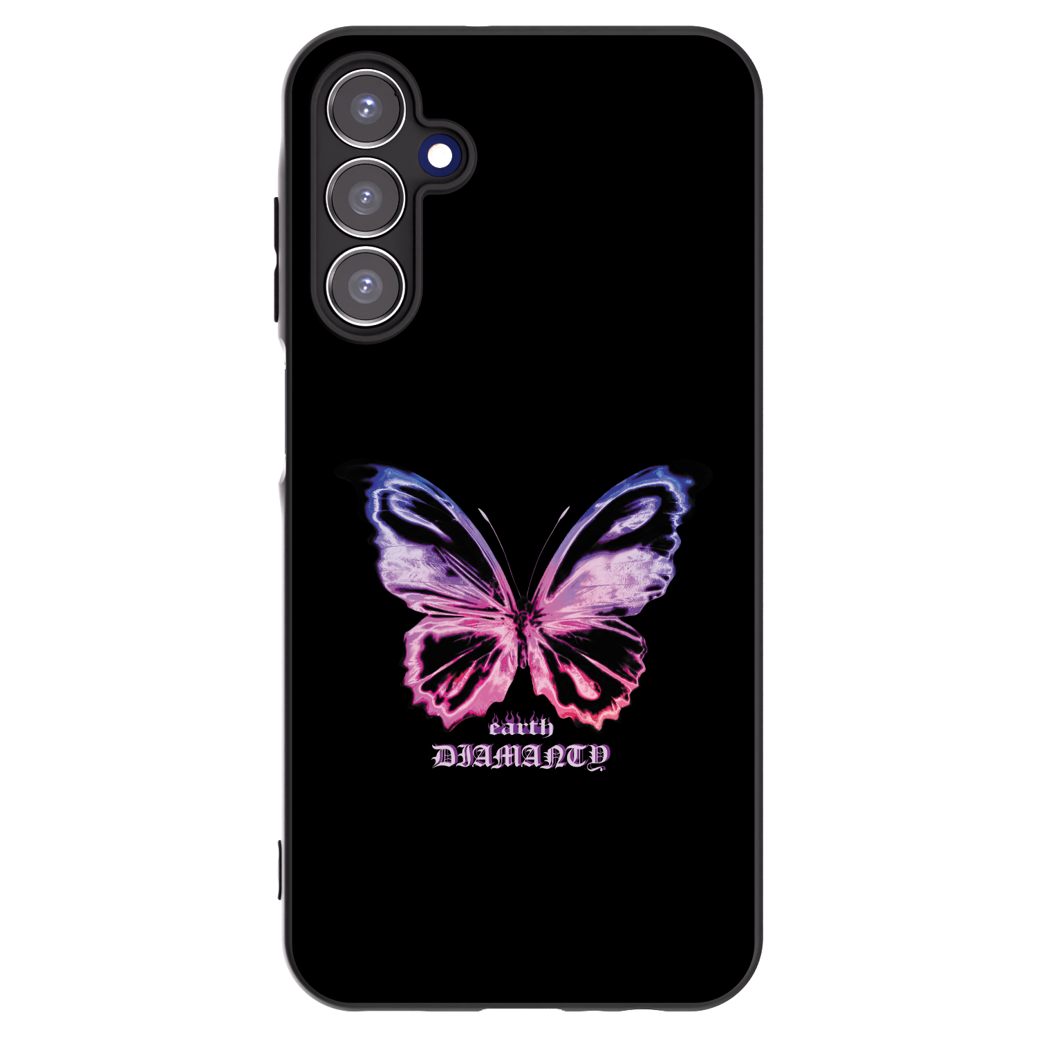 Picasee crna silikonska maskica za Samsung Galaxy A15 A155F 4G - Diamanty Purple