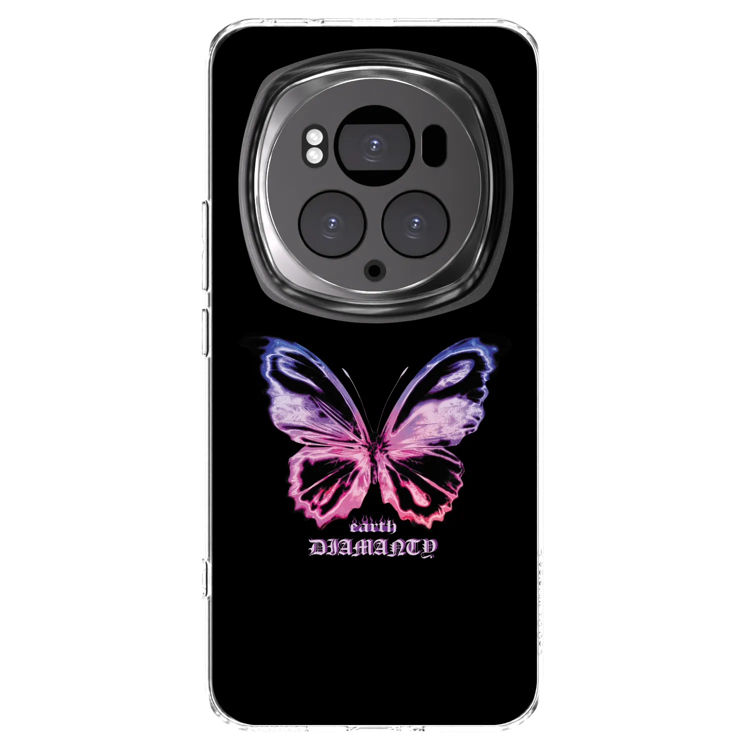 Picasee silikonska prozirna maskica za Honor Magic6 Pro - Diamanty Purple