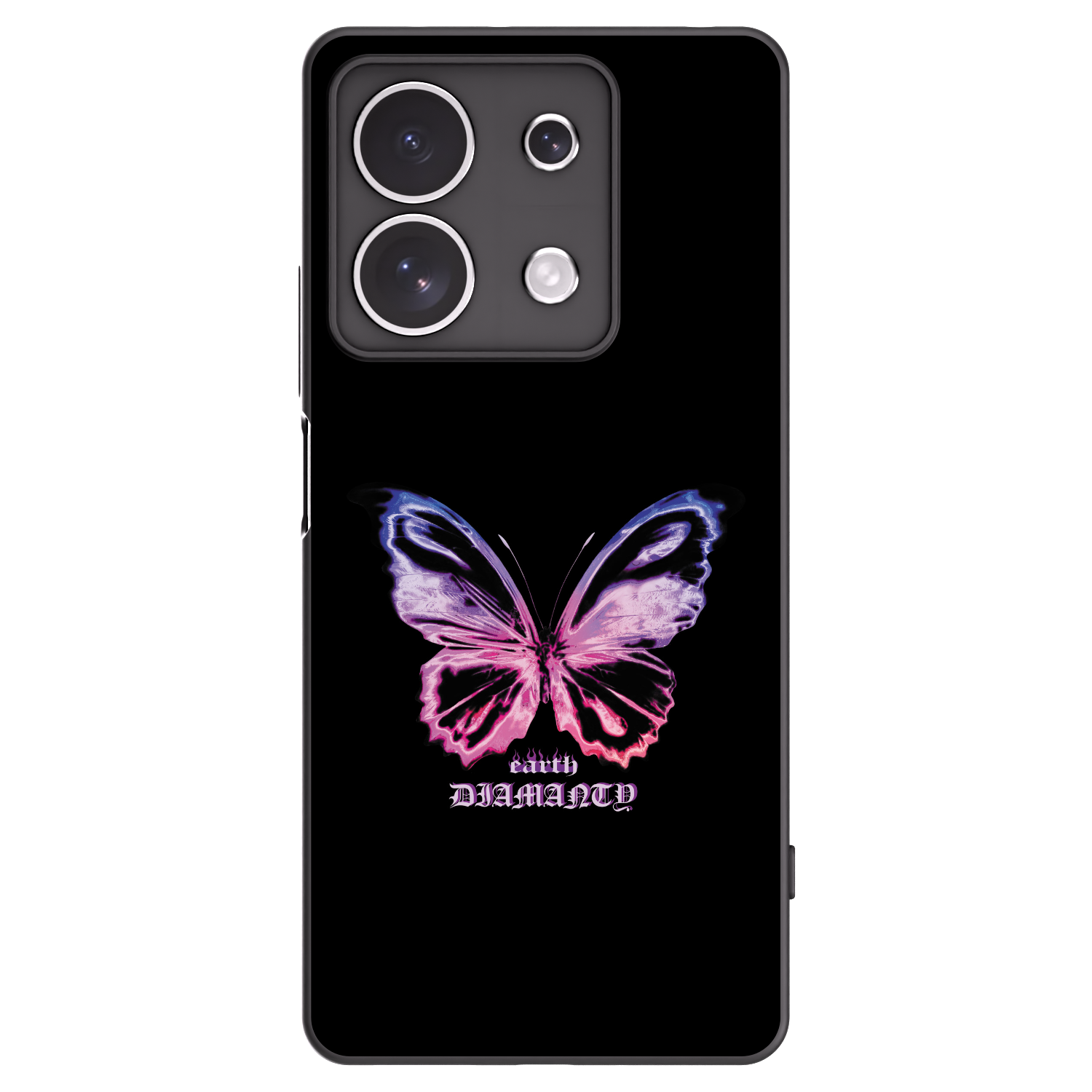 Picasee crna silikonska maskica za Xiaomi Redmi Note 13 4G - Diamanty Purple