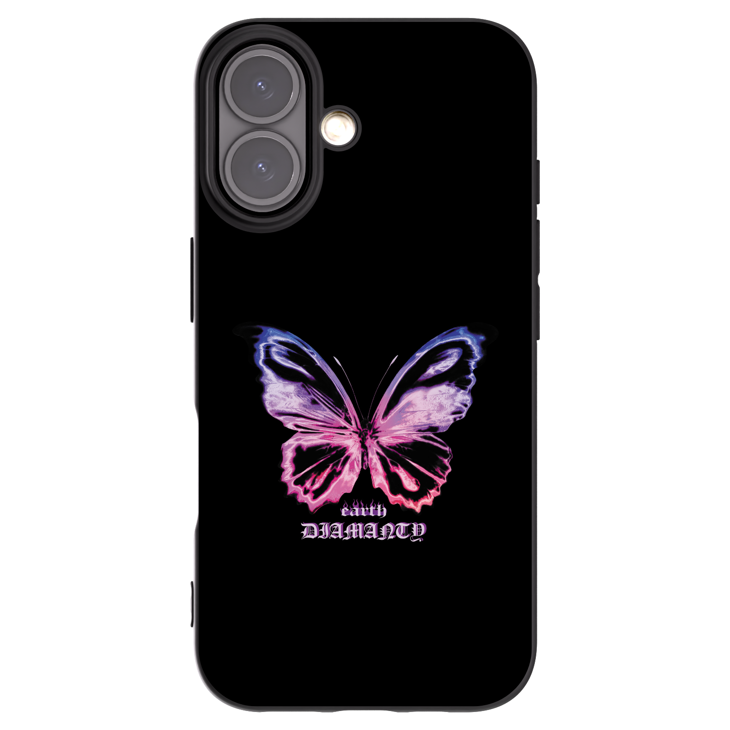 Picasee crna silikonska maskica za Apple iPhone 16 - Diamanty Purple