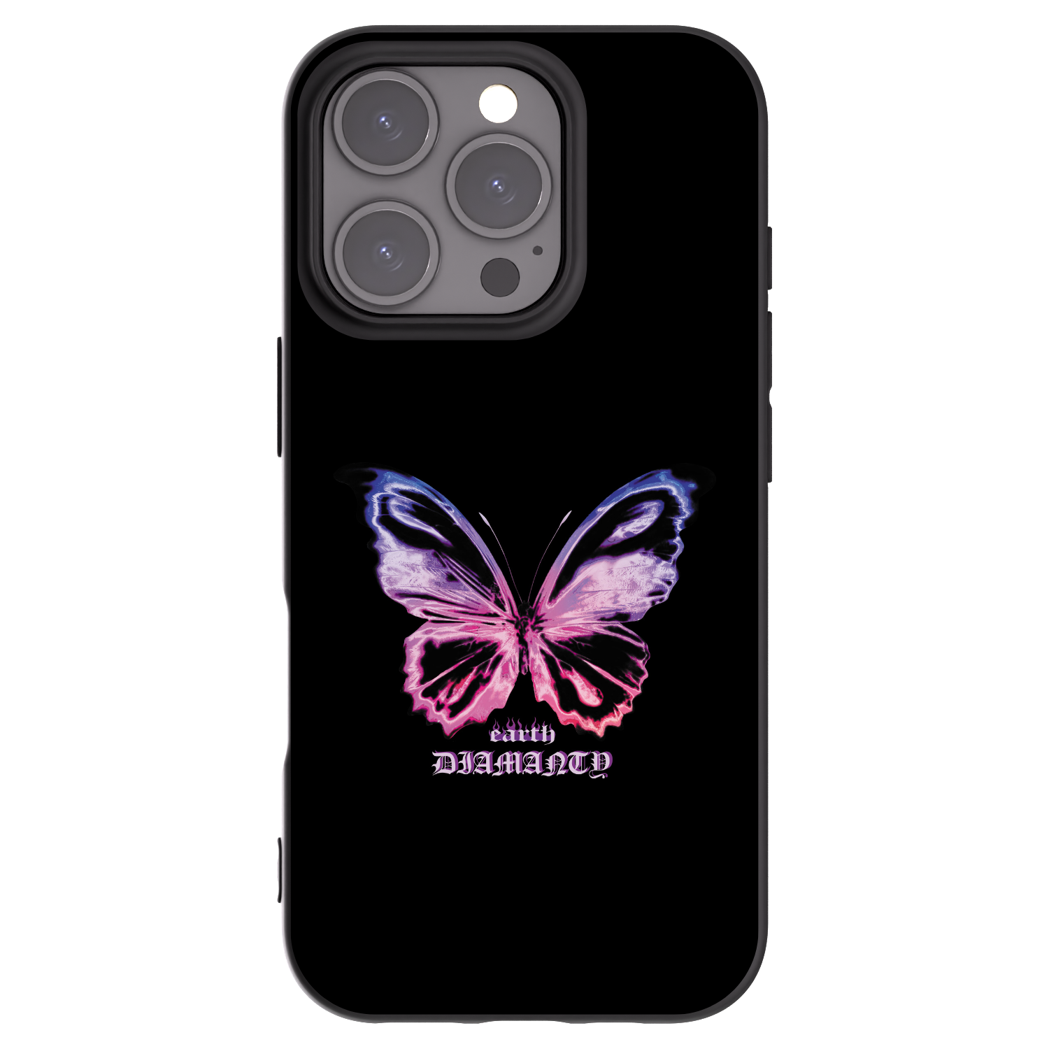 Picasee crna silikonska maskica za Apple iPhone 16 Pro - Diamanty Purple
