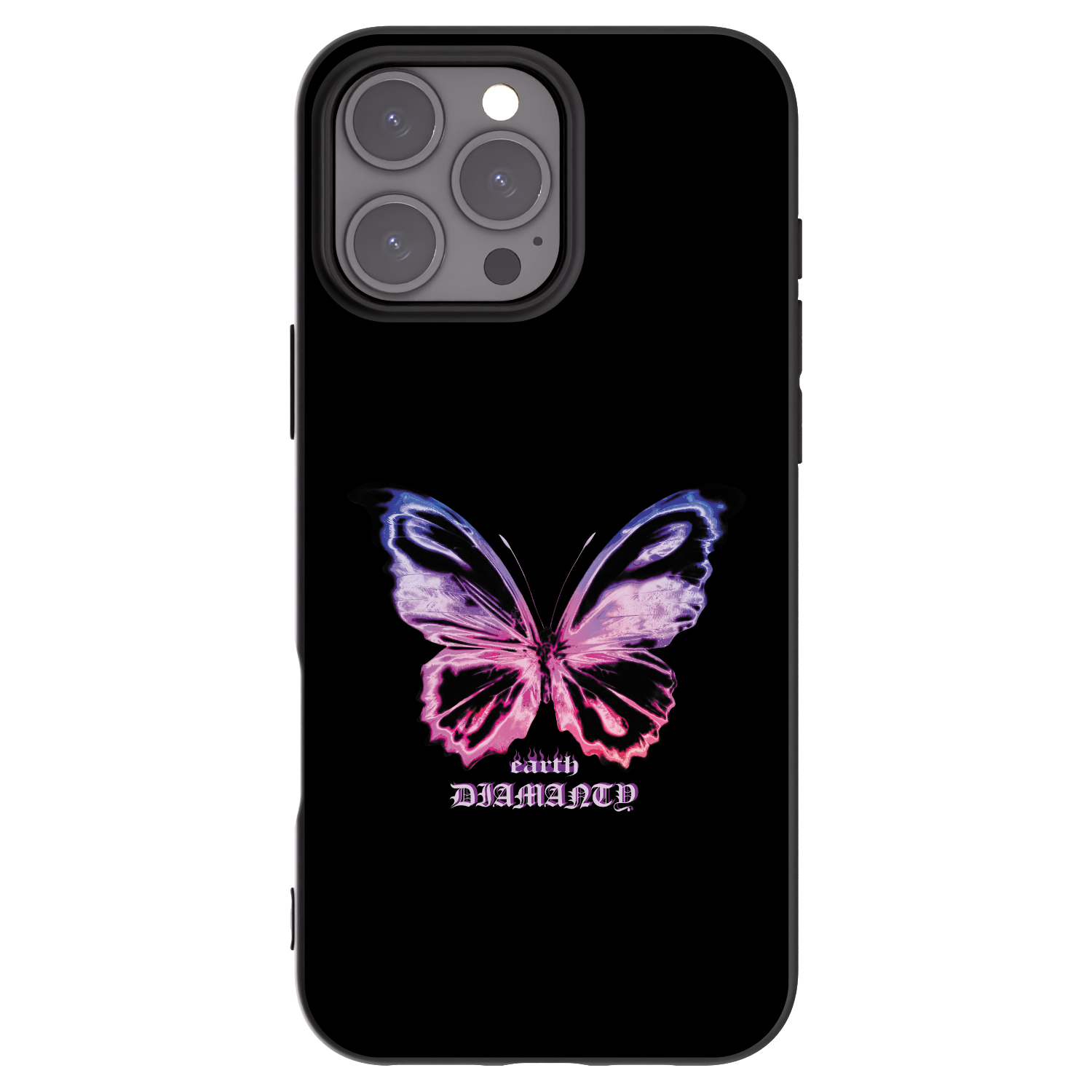 Picasee crna silikonska maskica za Apple iPhone 16 Pro Max - Diamanty Purple