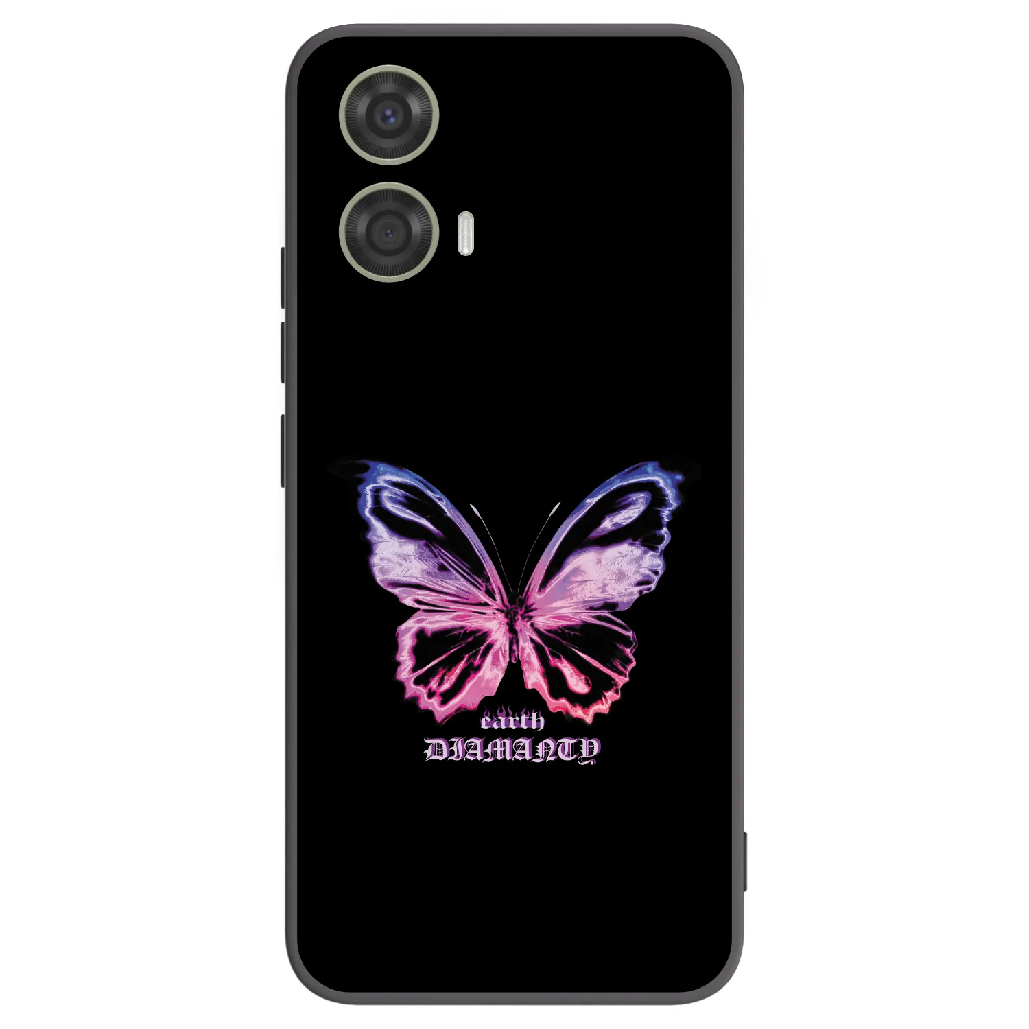 Picasee crna silikonska maskica za Motorola Moto G24 - Diamanty Purple
