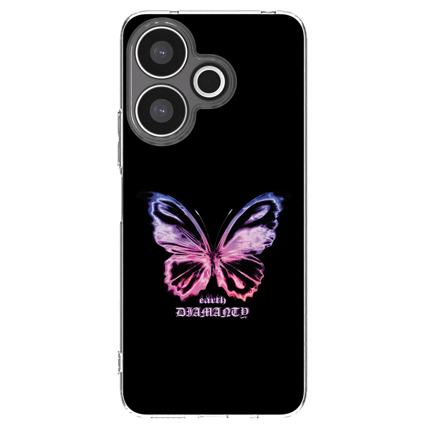 Picasee silikonska prozirna maskica za Xiaomi Redmi 13 4G - Diamanty Purple