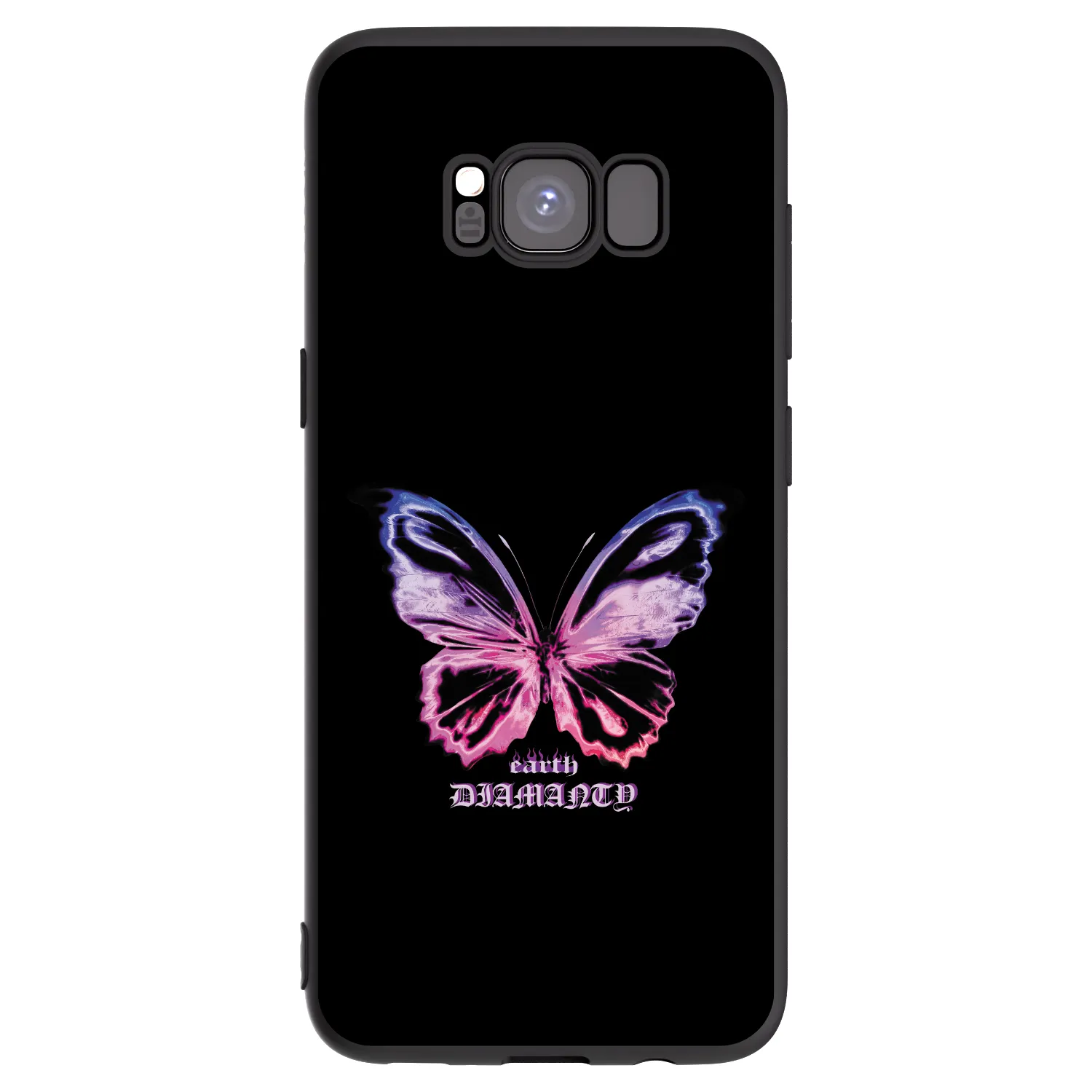 Picasee crna silikonska maskica za Samsung Galaxy S8 G950F - Diamanty Purple