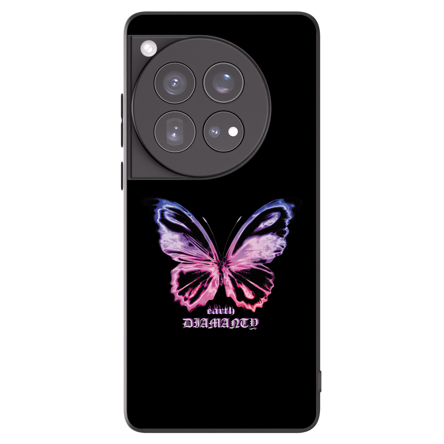 Picasee crna silikonska maskica za OnePlus 12 5G - Diamanty Purple
