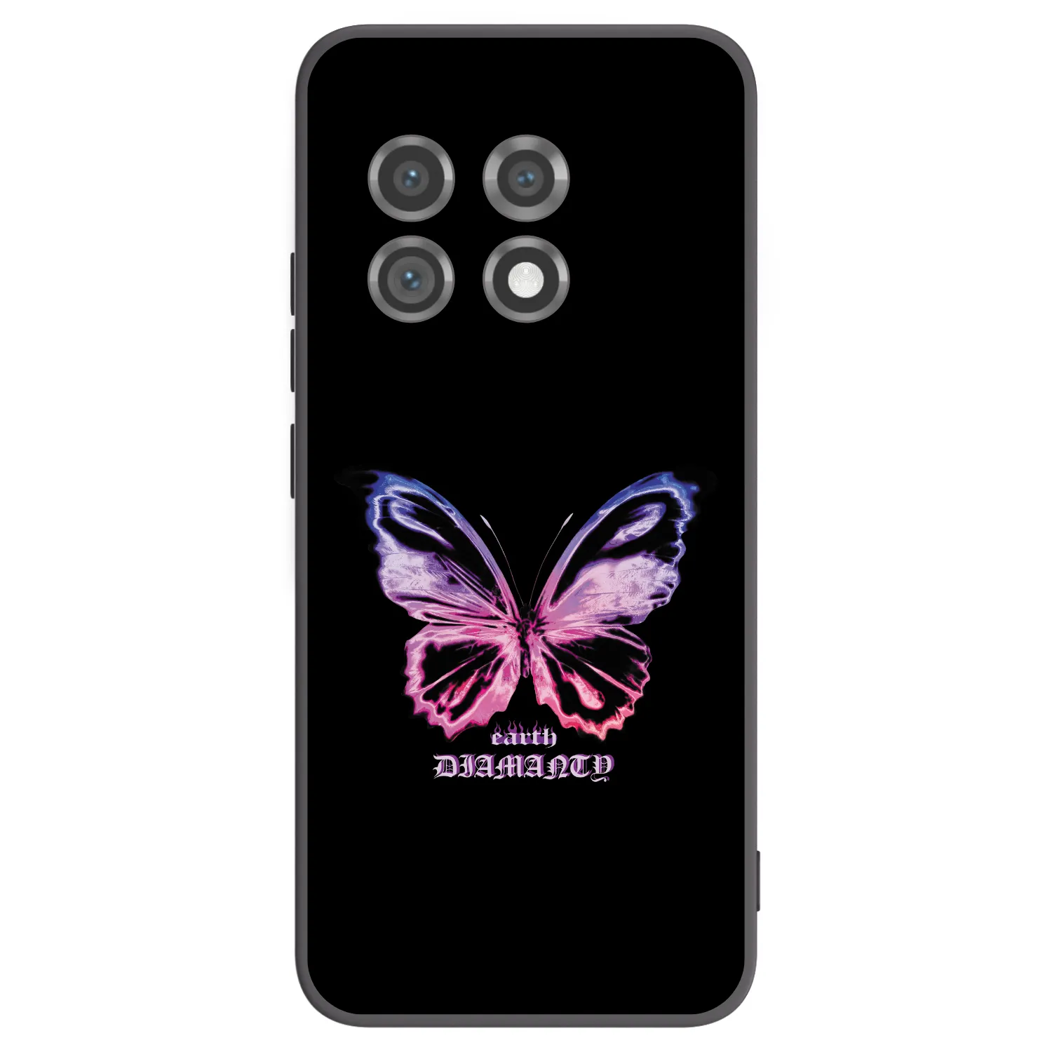 Picasee crna silikonska maskica za OnePlus 11 5G - Diamanty Purple