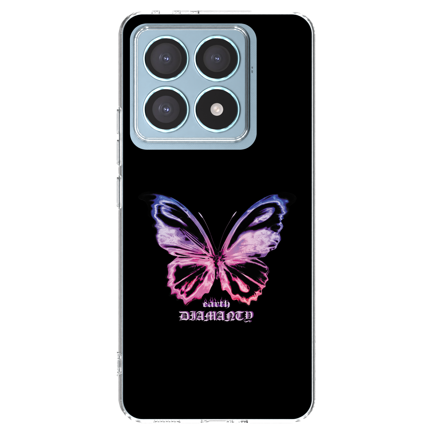 Picasee silikonska prozirna maskica za Xiaomi 14T Pro - Diamanty Purple