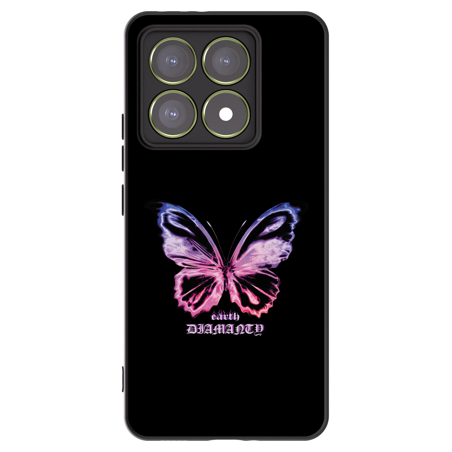 Picasee crna silikonska maskica za Xiaomi 14T - Diamanty Purple