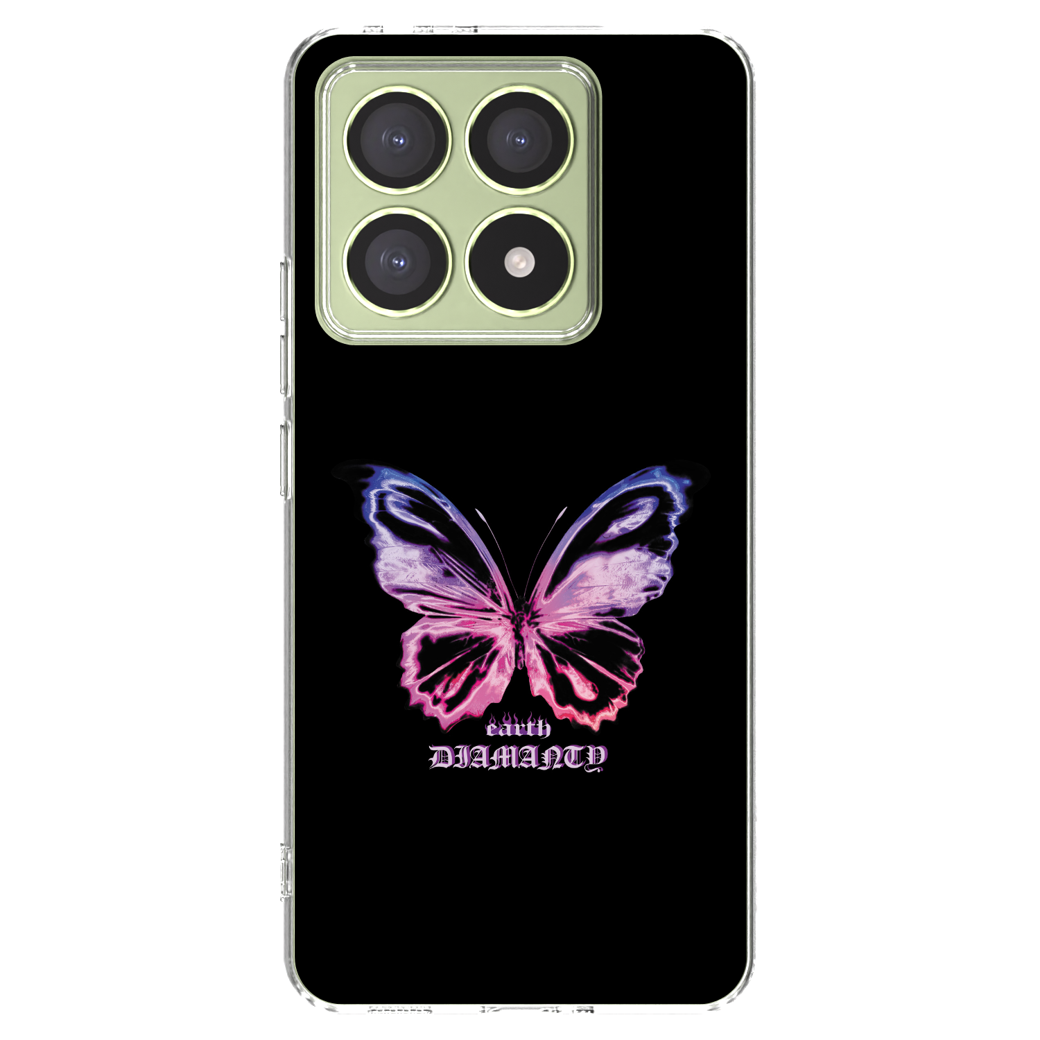Picasee silikonska prozirna maskica za Xiaomi 14T - Diamanty Purple