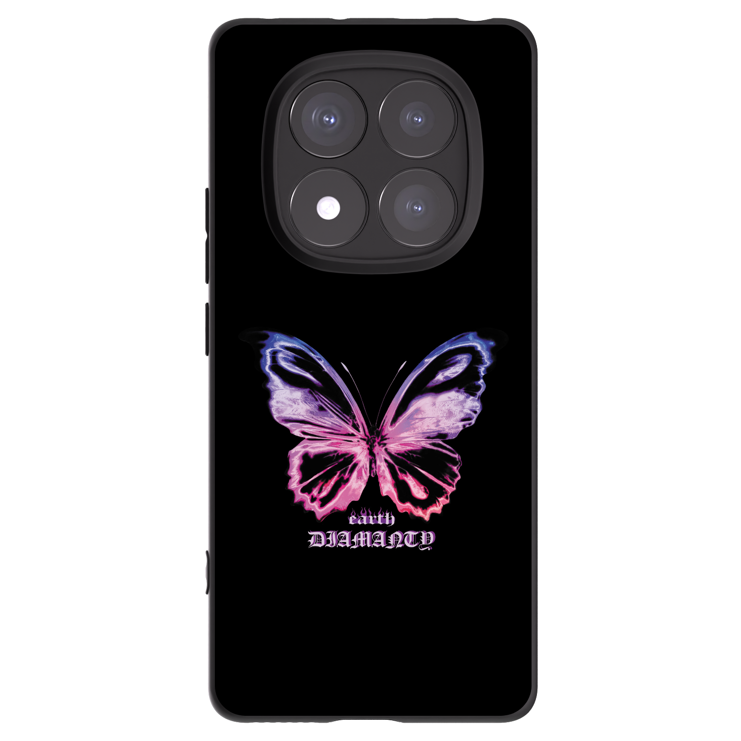 Picasee crna silikonska maskica za Xiaomi Redmi Note 14 Pro 5G - Diamanty Purple