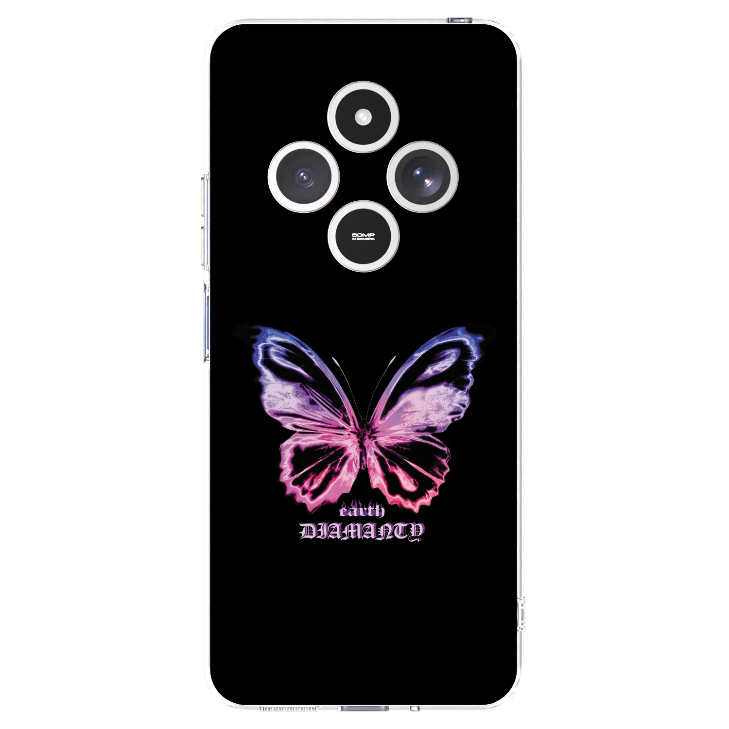 Picasee silikonska prozirna maskica za Xiaomi Redmi 14C - Diamanty Purple