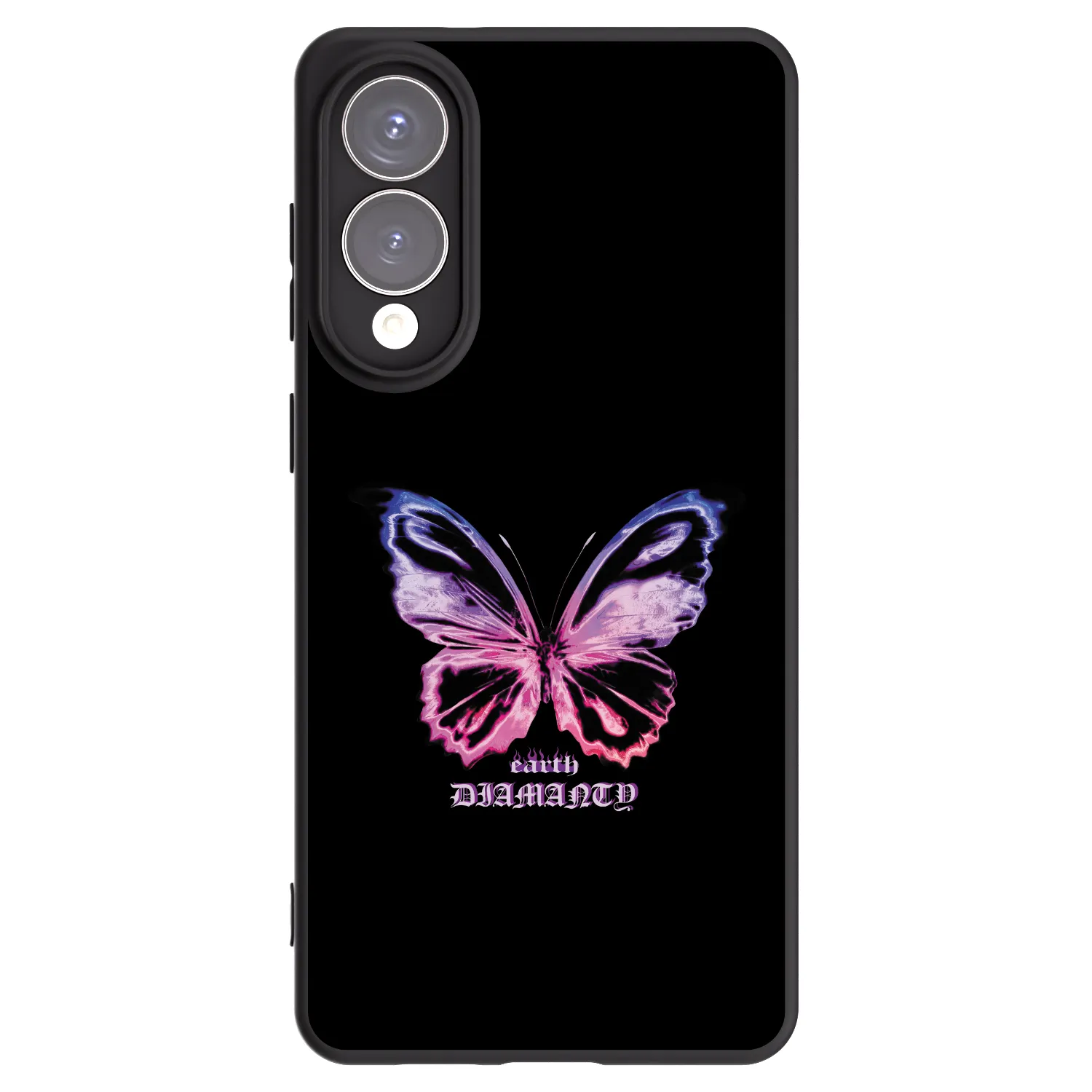 Picasee crna silikonska maskica za Samsung Galaxy S25 Edge 5G - Diamanty Purple