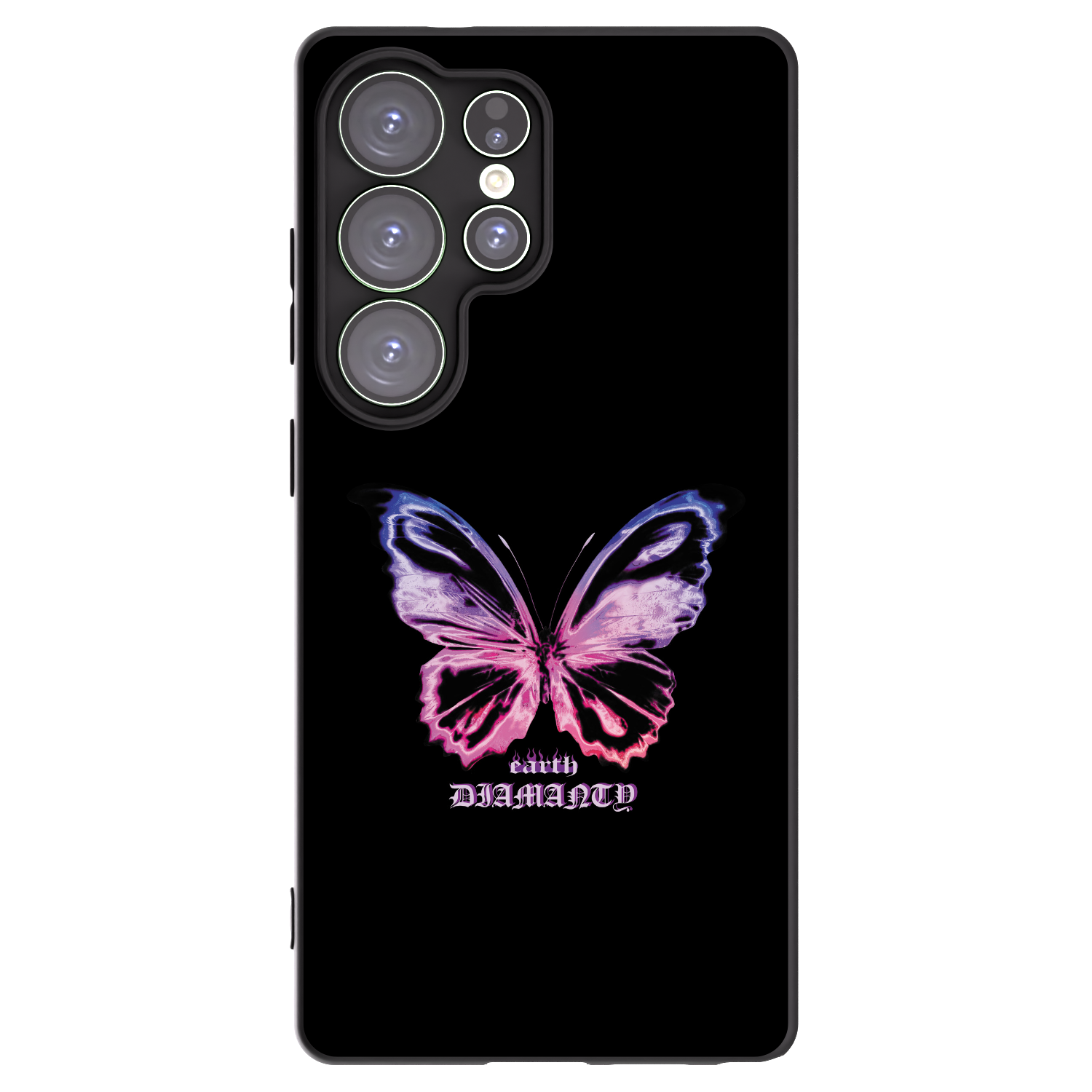 Picasee crna silikonska maskica za Samsung Galaxy S25 Ultra 5G - Diamanty Purple