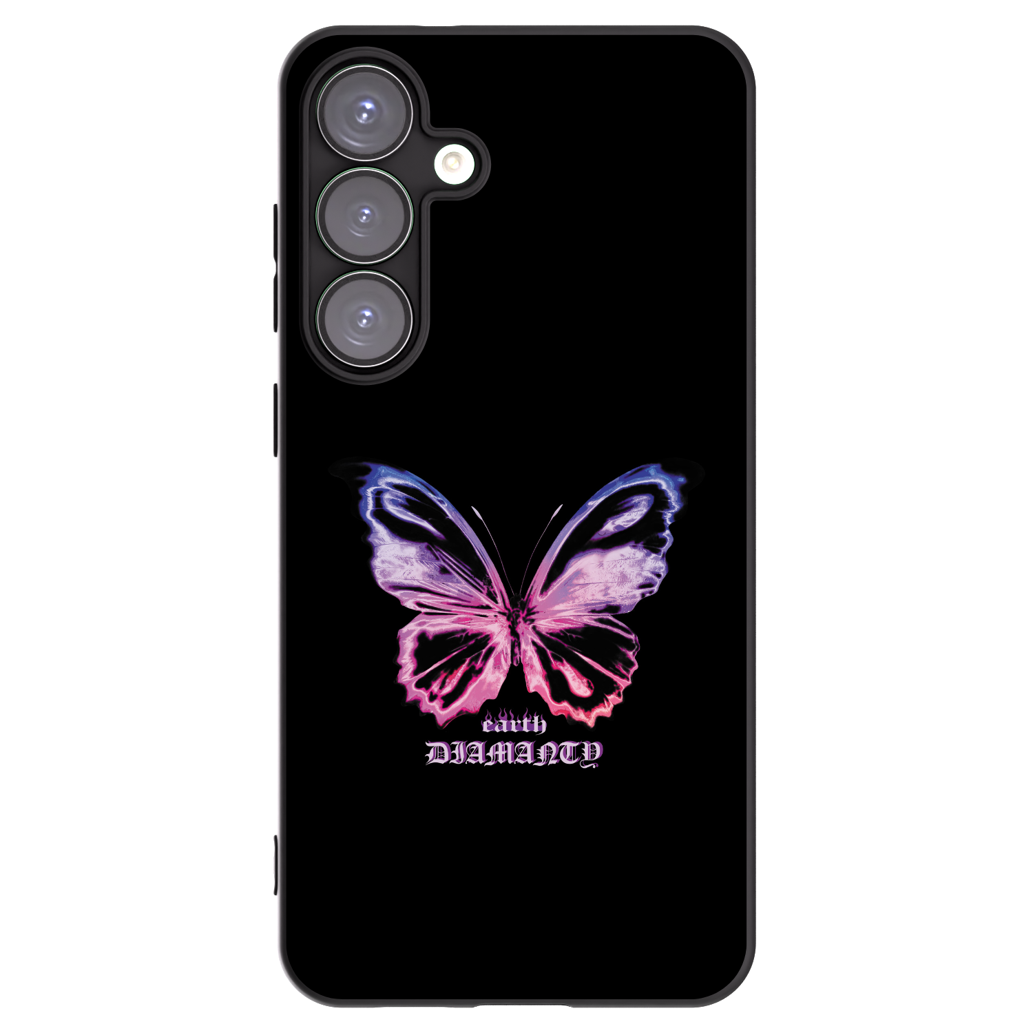 Picasee crna silikonska maskica za Samsung Galaxy S25+ 5G - Diamanty Purple