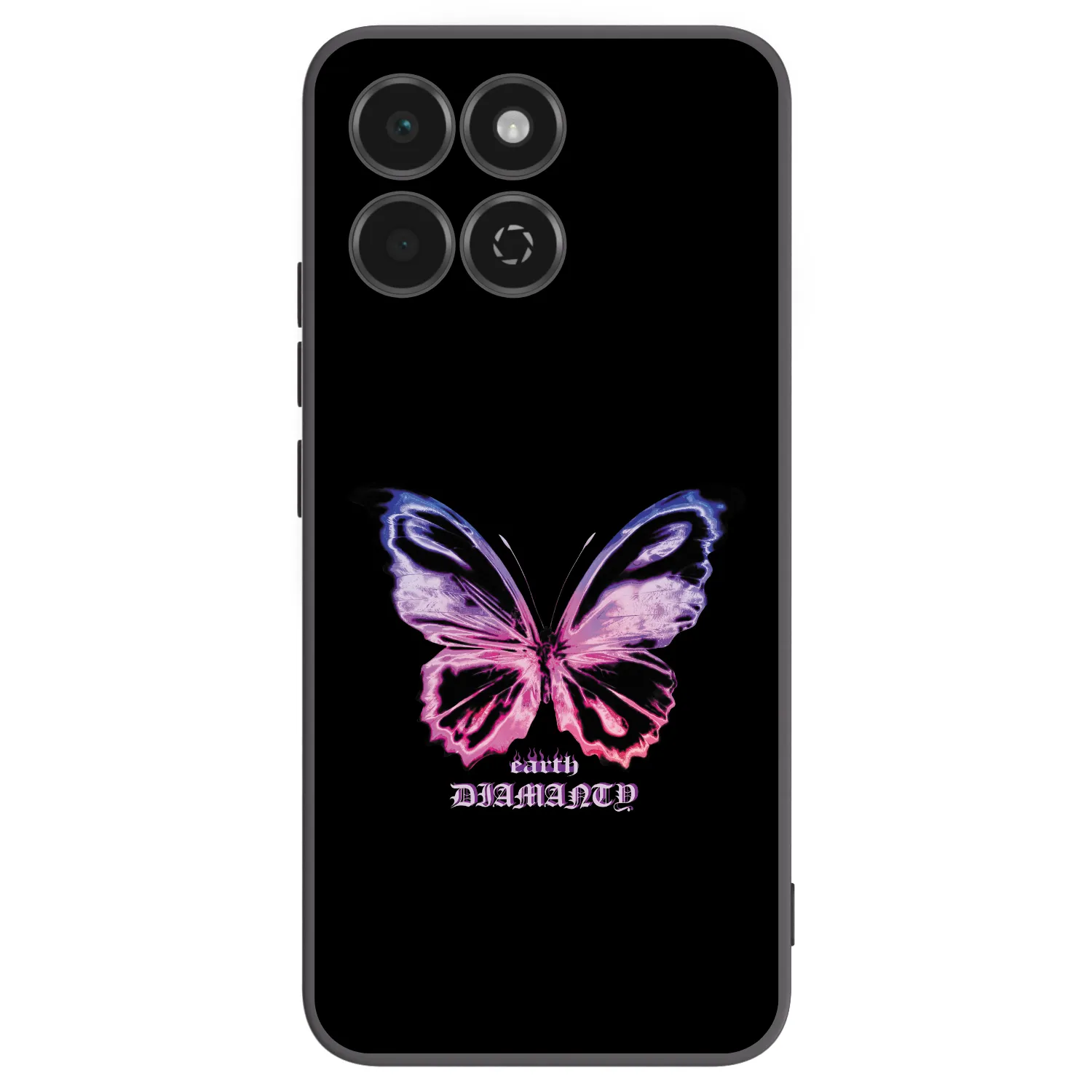 Picasee crna silikonska maskica za Honor 200 Smart 5G - Diamanty Purple