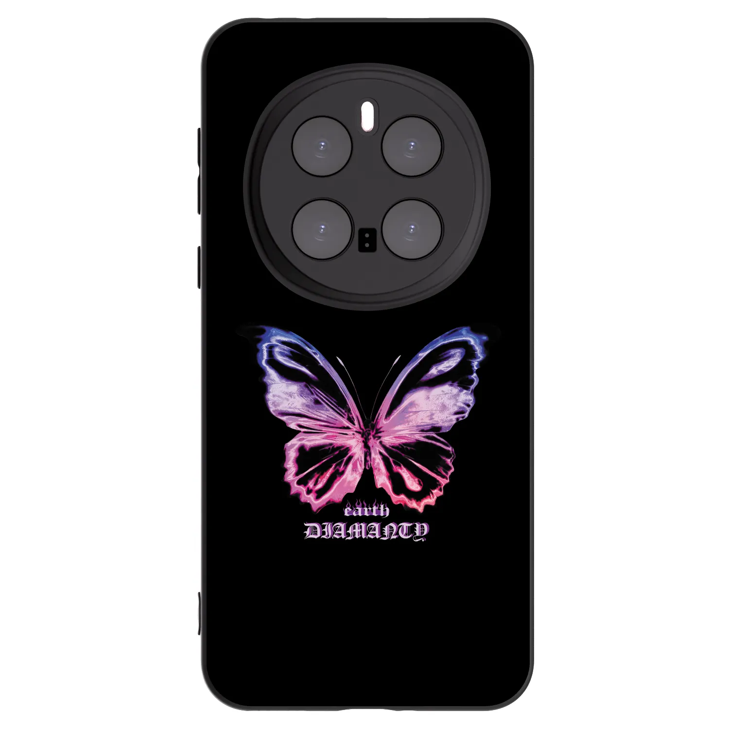 Picasee crna silikonska maskica za Honor Magic7 Pro 5G - Diamanty Purple
