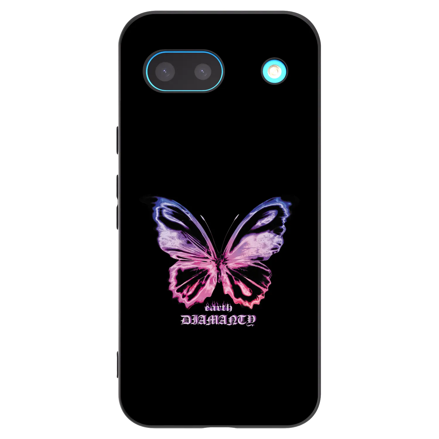 Picasee crna silikonska maskica za Google Pixel 8a - Diamanty Purple