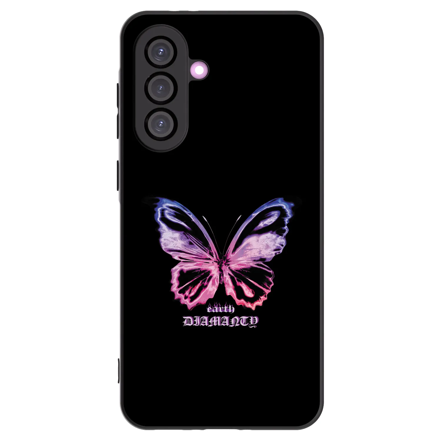 Picasee crna silikonska maskica za Samsung Galaxy A56 5G A566B - Diamanty Purple