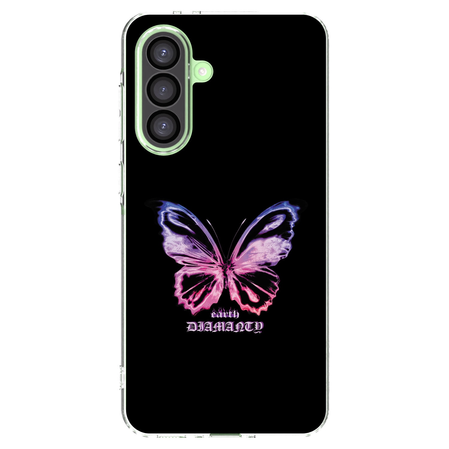 Picasee silikonska prozirna maskica za Samsung Galaxy A26 5G A266B - Diamanty Purple