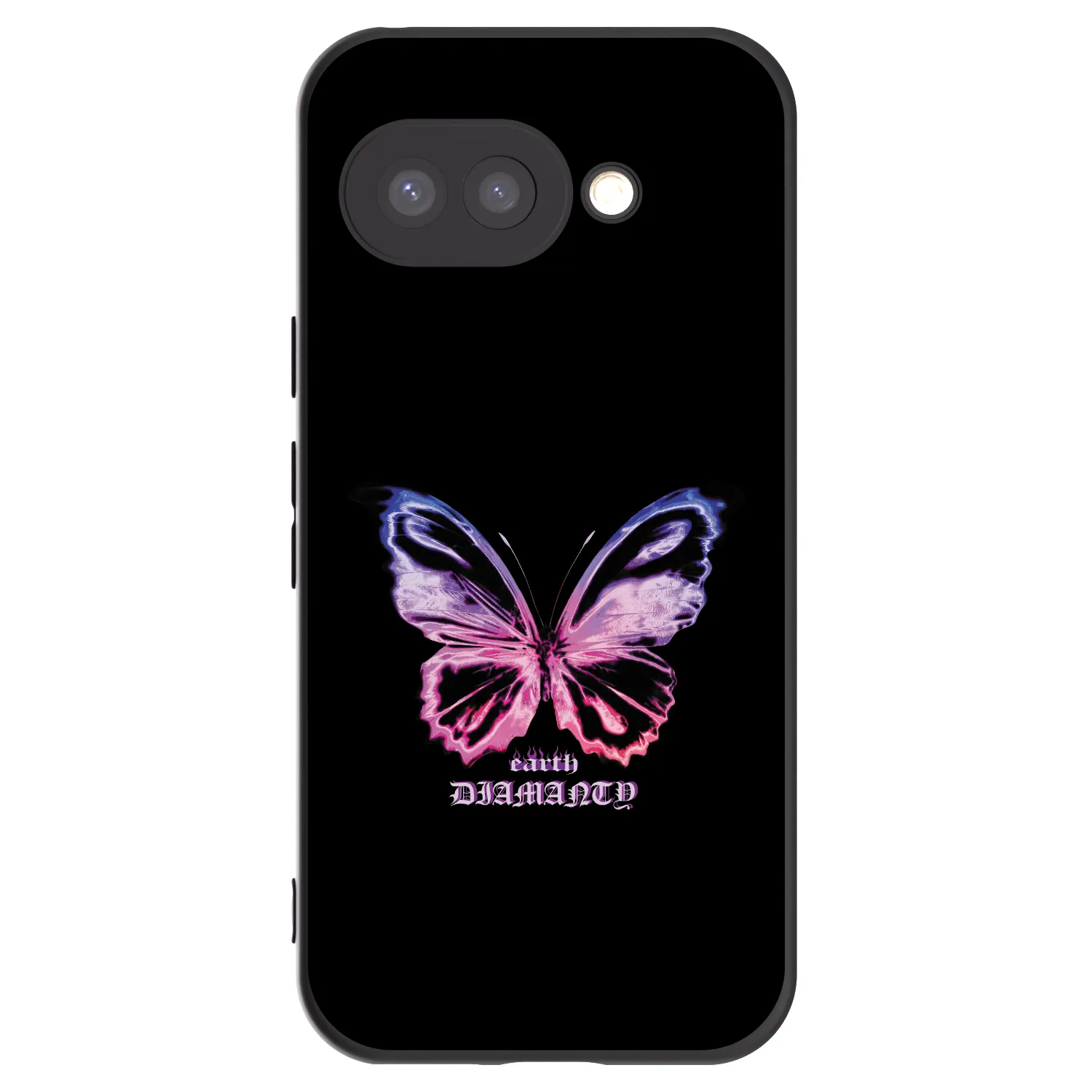 Picasee crna silikonska maskica za Google Pixel 9a - Diamanty Purple