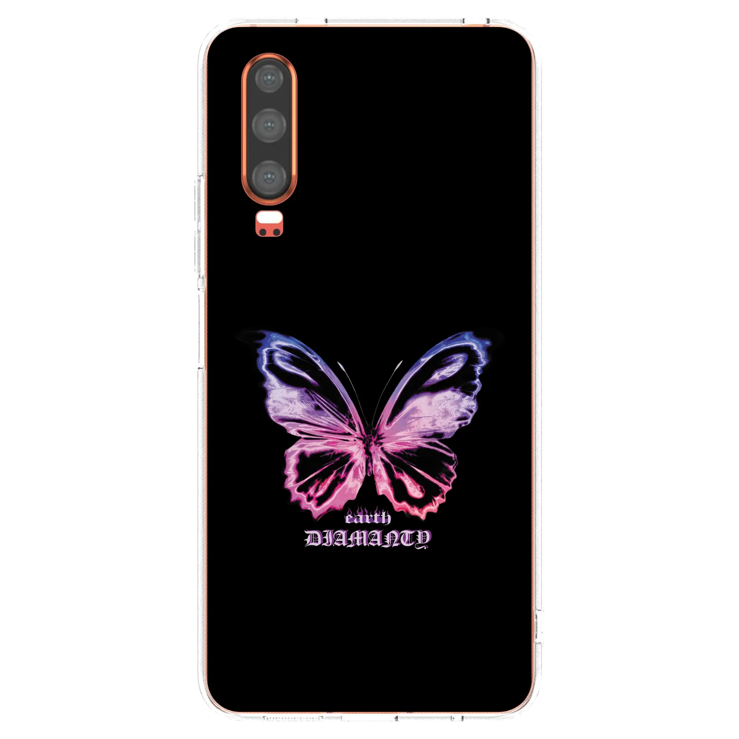 Picasee silikonska prozirna maskica za Huawei P30 - Diamanty Purple