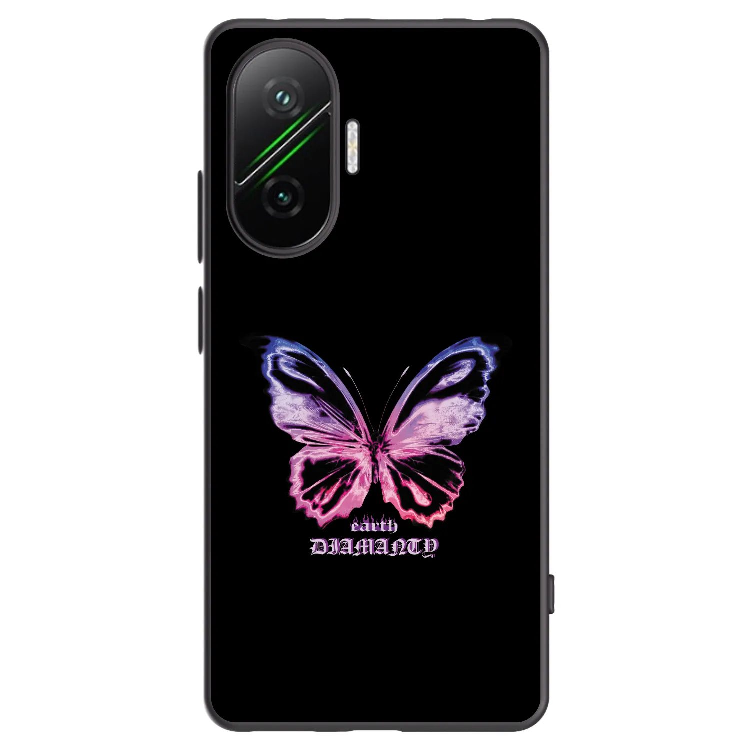 Picasee crna silikonska maskica za Xiaomi Poco F7 5G - Diamanty Purple