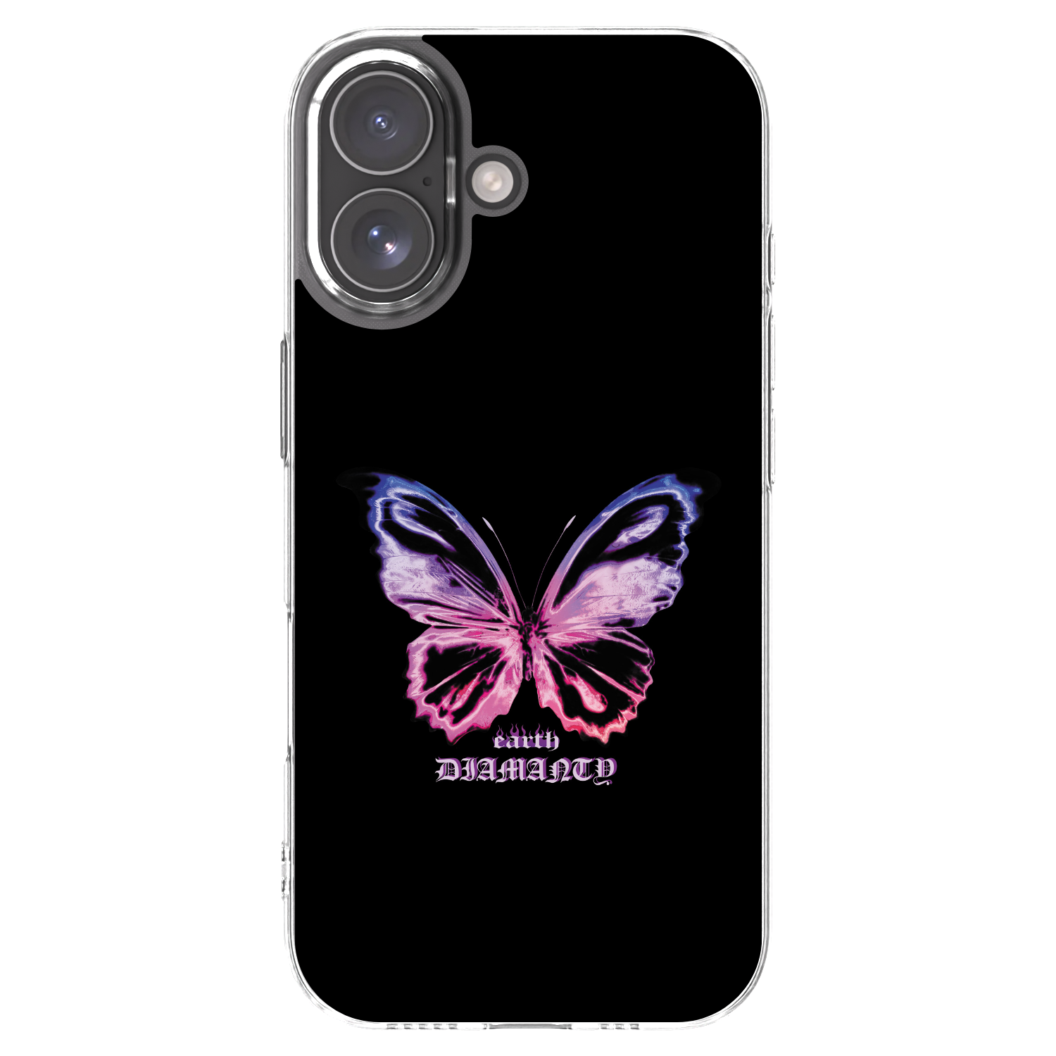 Picasee silikonska prozirna maskica za Apple iPhone 17 - Diamanty Purple
