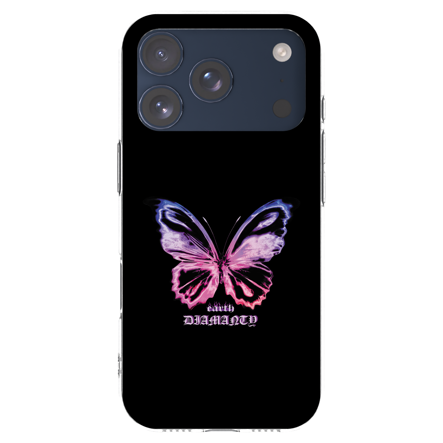 Picasee silikonska prozirna maskica za Apple iPhone 17 Pro - Diamanty Purple