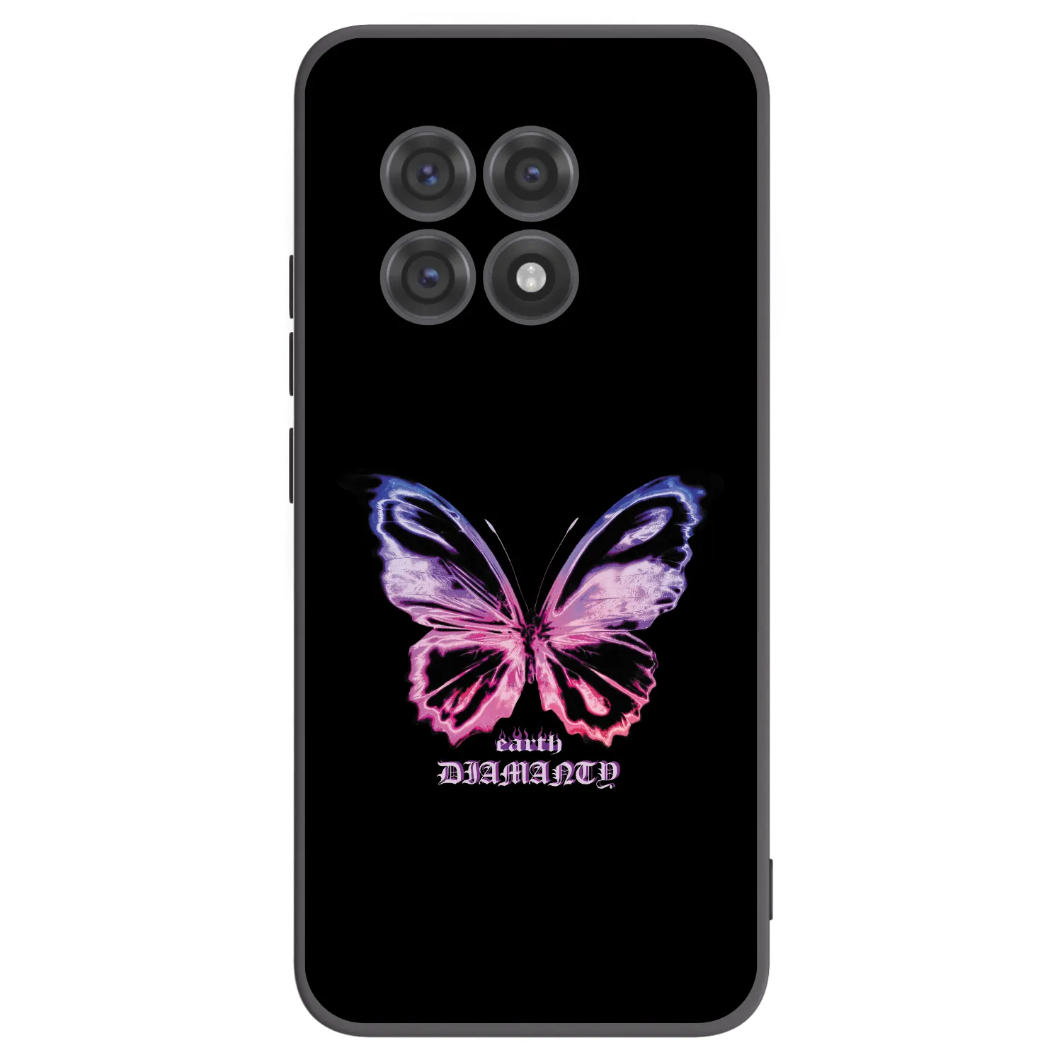 Picasee crna silikonska maskica za OnePlus 13R 5G - Diamanty Purple