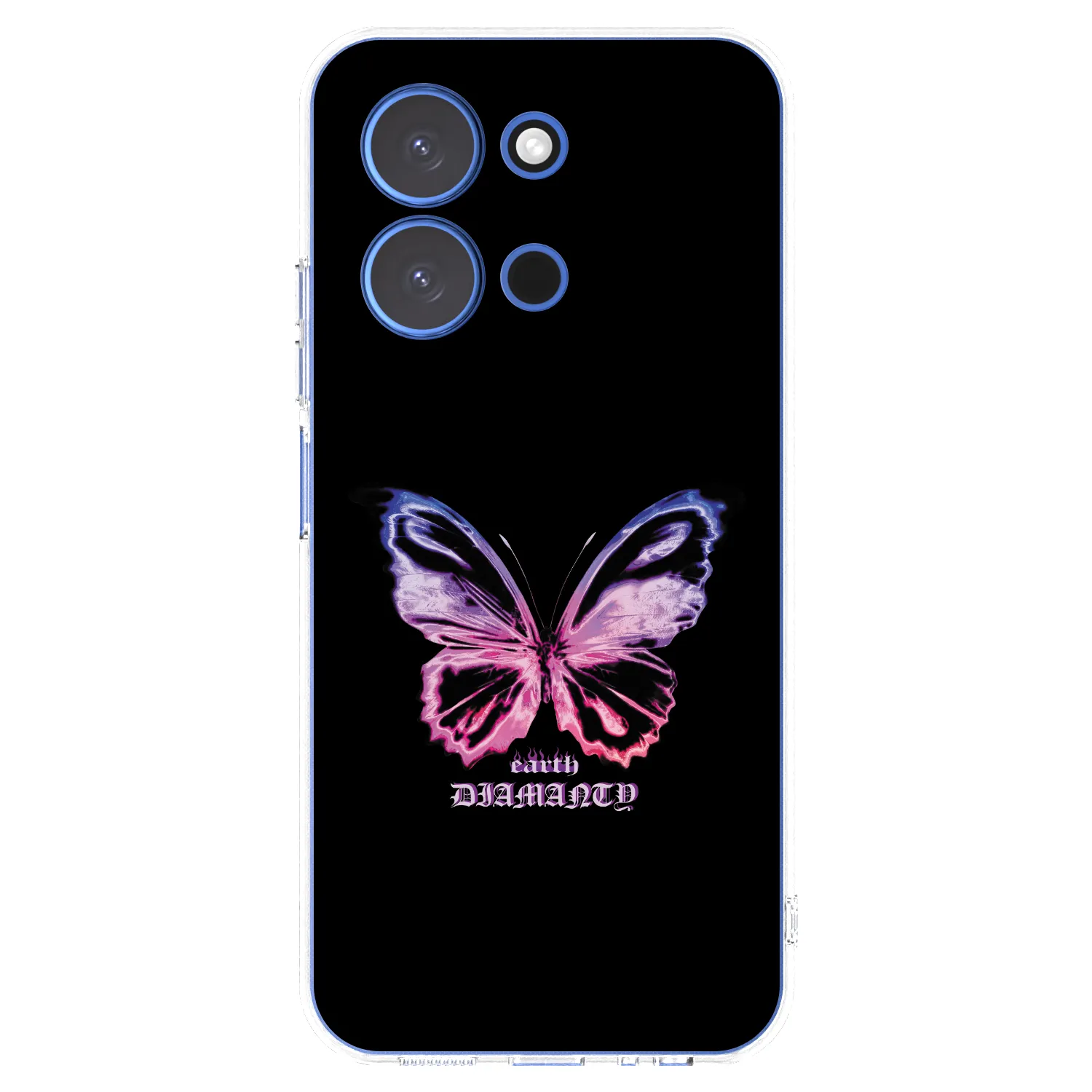 Picasee silikonska prozirna maskica za Xiaomi Redmi 15C 4G - Diamanty Purple
