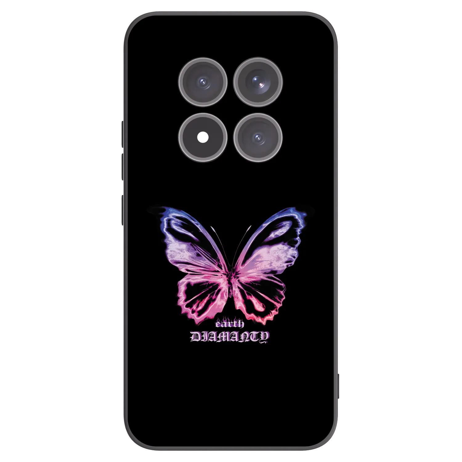 Picasee crna silikonska maskica za Xiaomi Redmi Note 15 Pro+ - Diamanty Purple