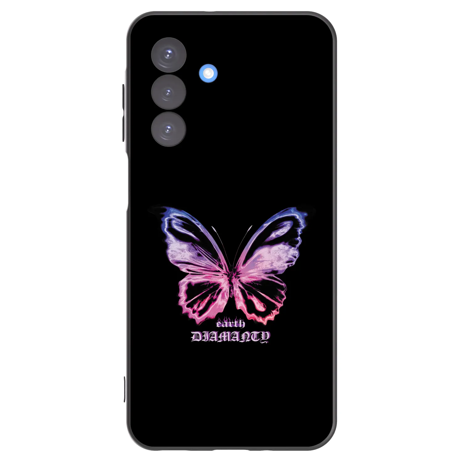 Picasee crna silikonska maskica za Samsung Galaxy A17 5G - Diamanty Purple